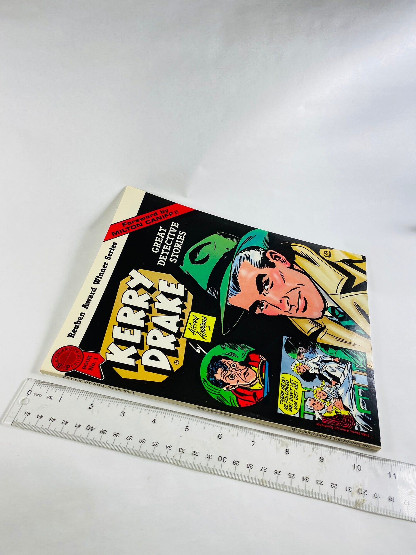 1986 Kerry Drake Great Detective Stories vintage paperback comic book opposition of Dick Tracy and Charlie Chan