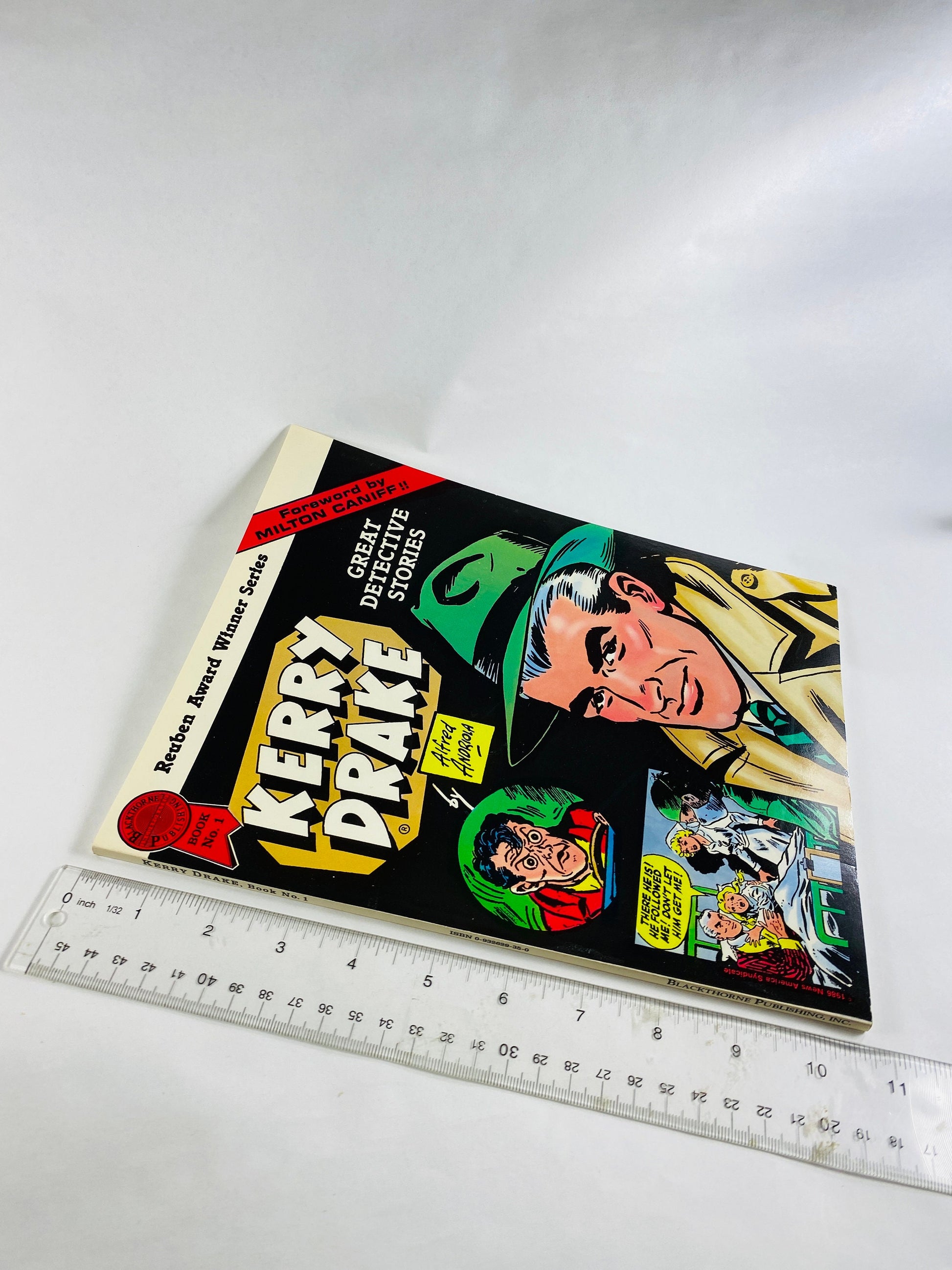 1986 Kerry Drake Great Detective Stories vintage paperback comic book opposition of Dick Tracy and Charlie Chan