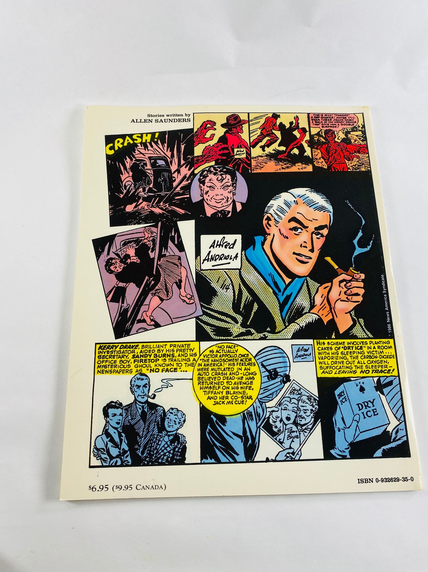 1986 Kerry Drake Great Detective Stories vintage paperback comic book opposition of Dick Tracy and Charlie Chan