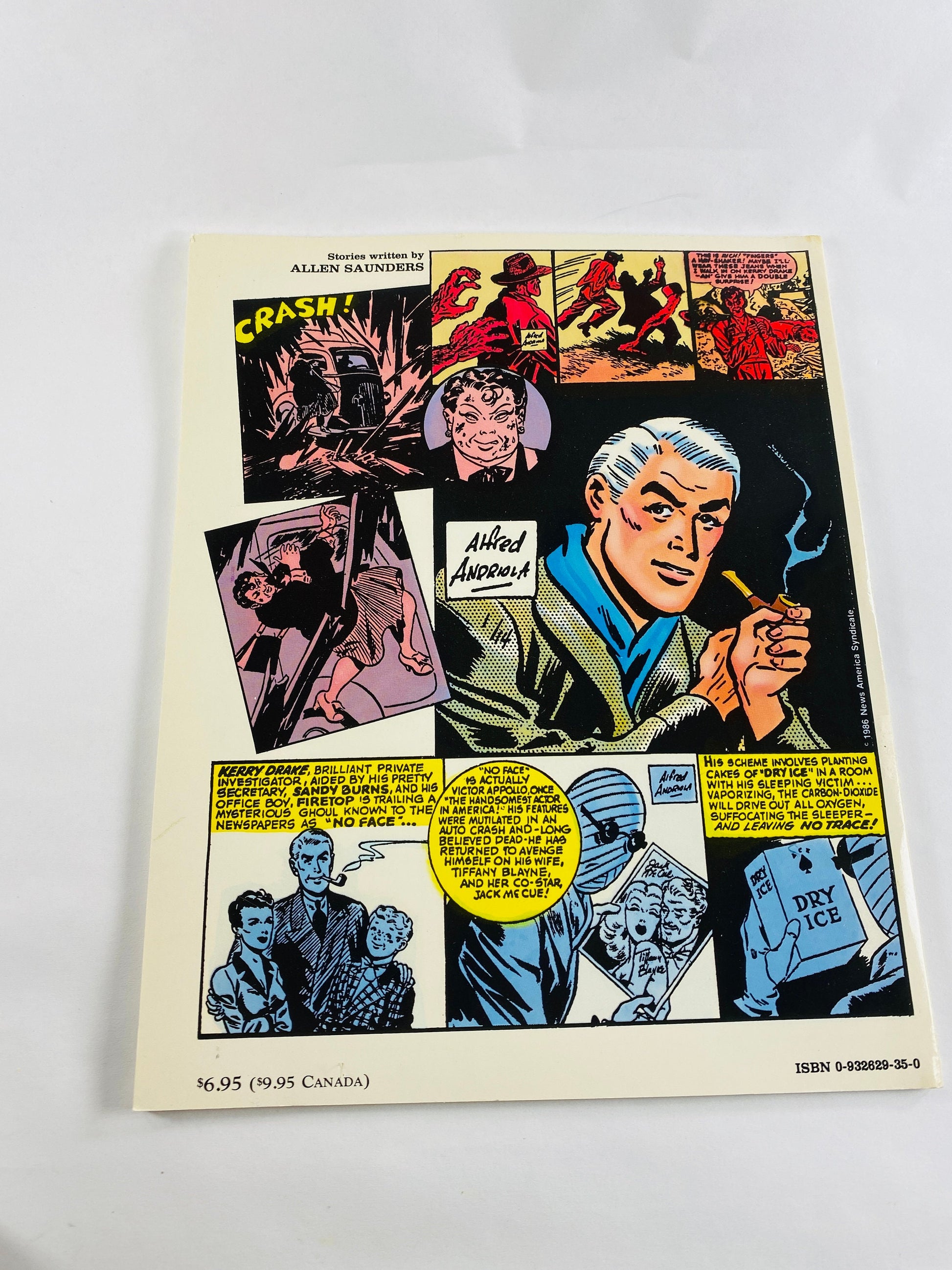 1986 Kerry Drake Great Detective Stories vintage paperback comic book opposition of Dick Tracy and Charlie Chan