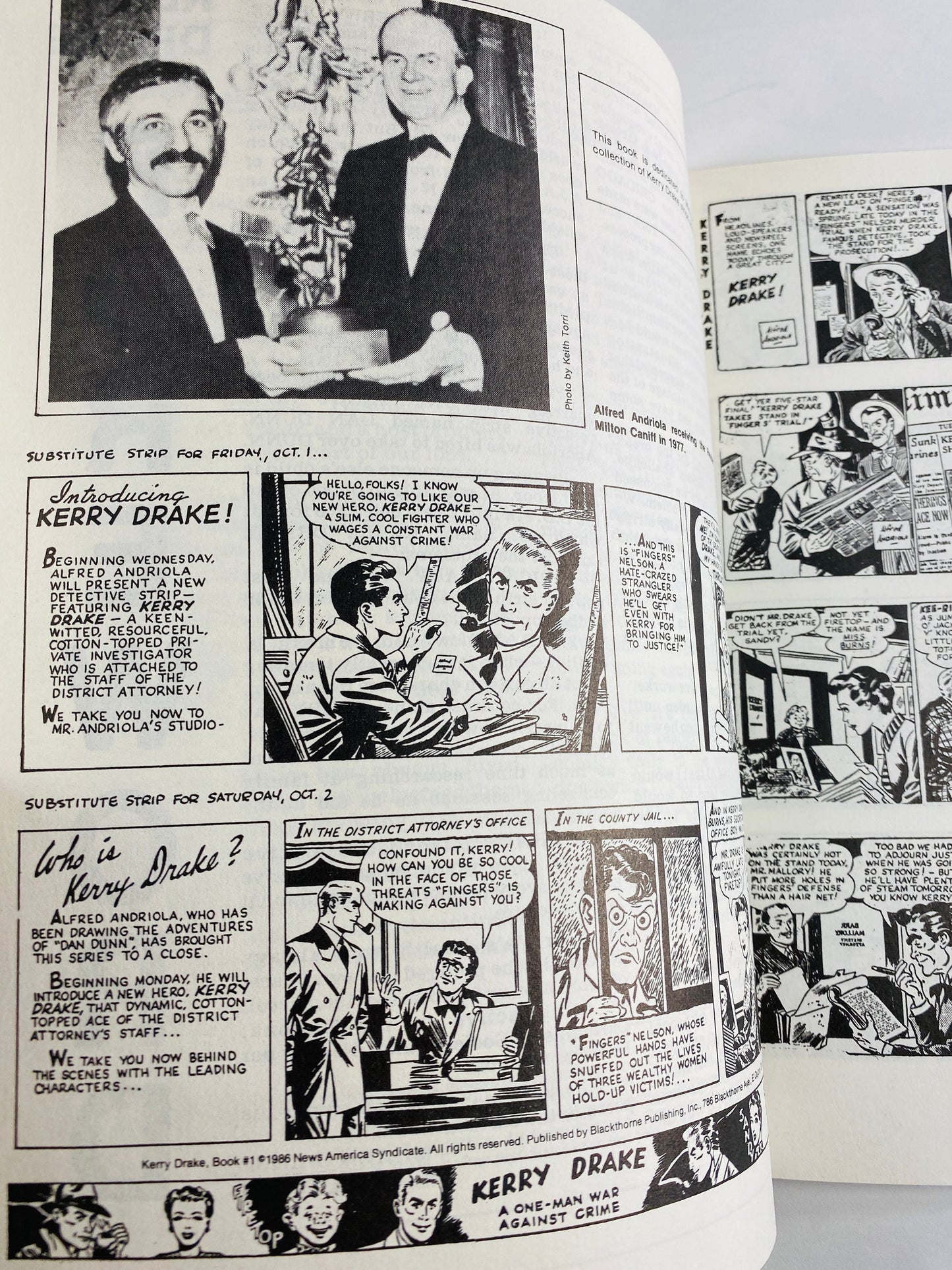 1986 Kerry Drake Great Detective Stories vintage paperback comic book opposition of Dick Tracy and Charlie Chan