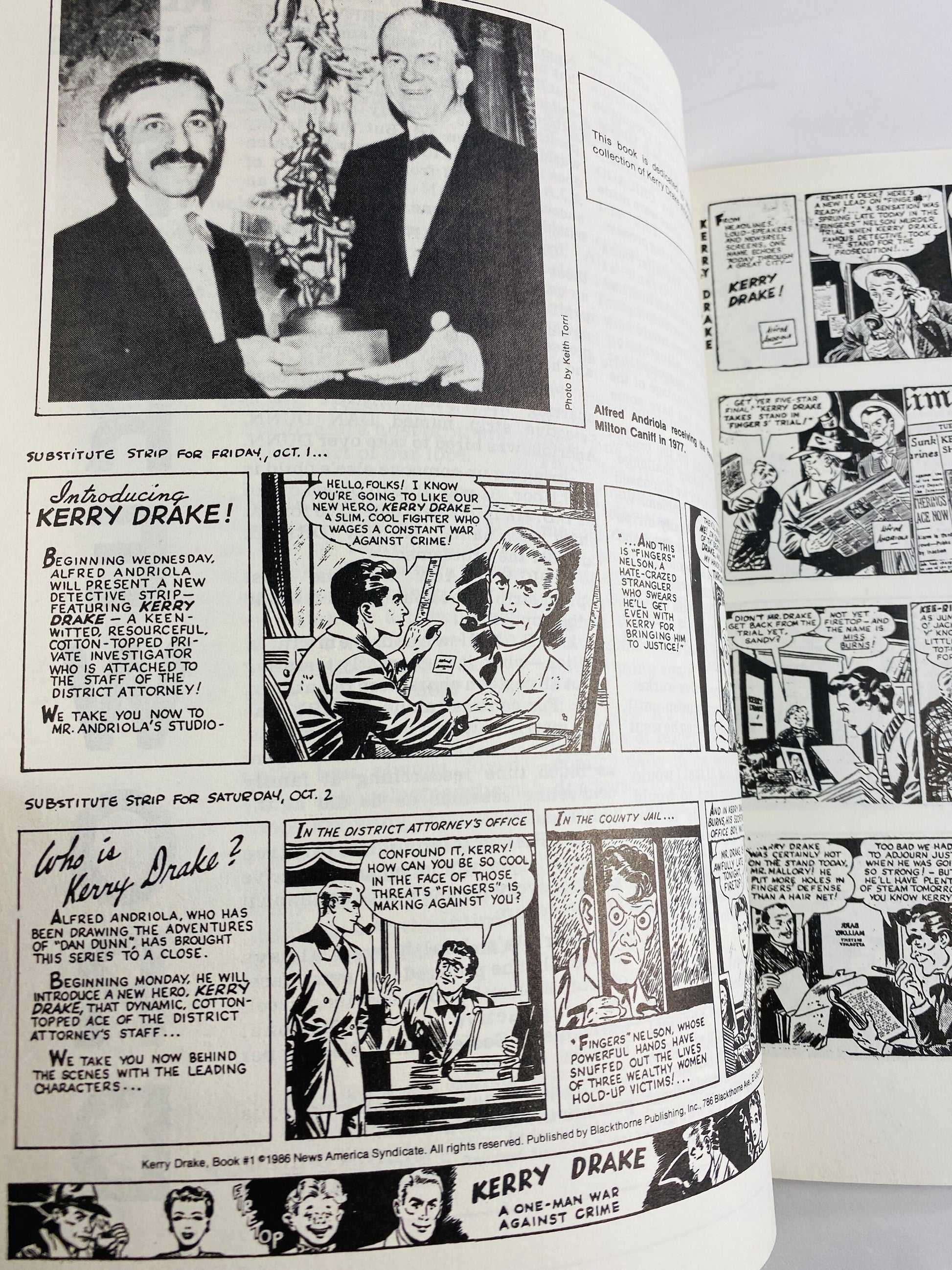 1986 Kerry Drake Great Detective Stories vintage paperback comic book opposition of Dick Tracy and Charlie Chan