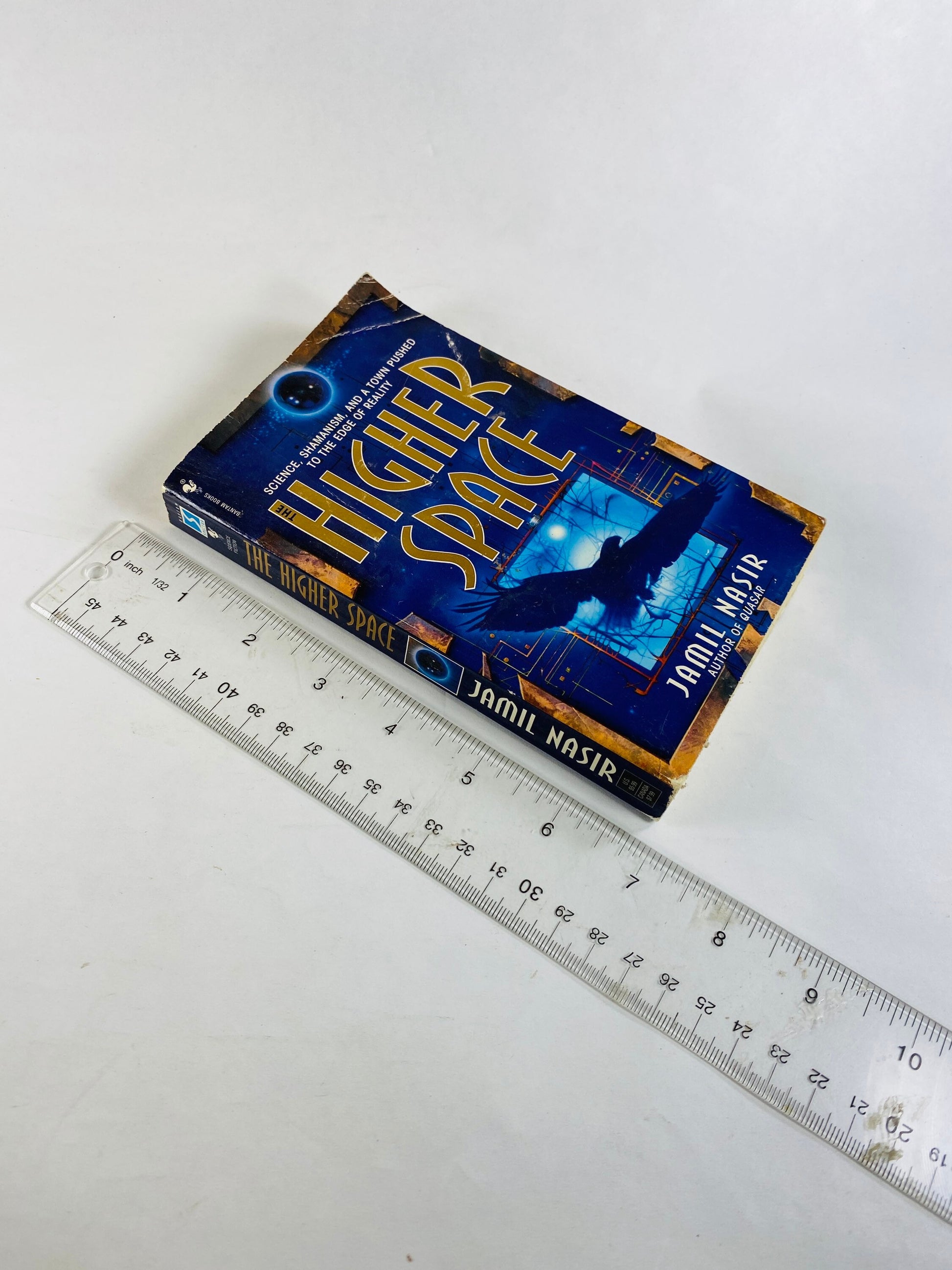 Higher space vintage paperback book by Jamil Nasir about mathematics professor with dreams of immortality and a doorway to another world