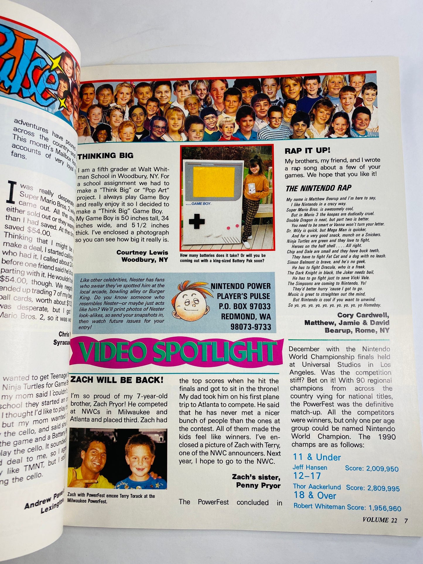 1990 Vintage Nintendo Power magazine featuring video game & Gameboy strategies