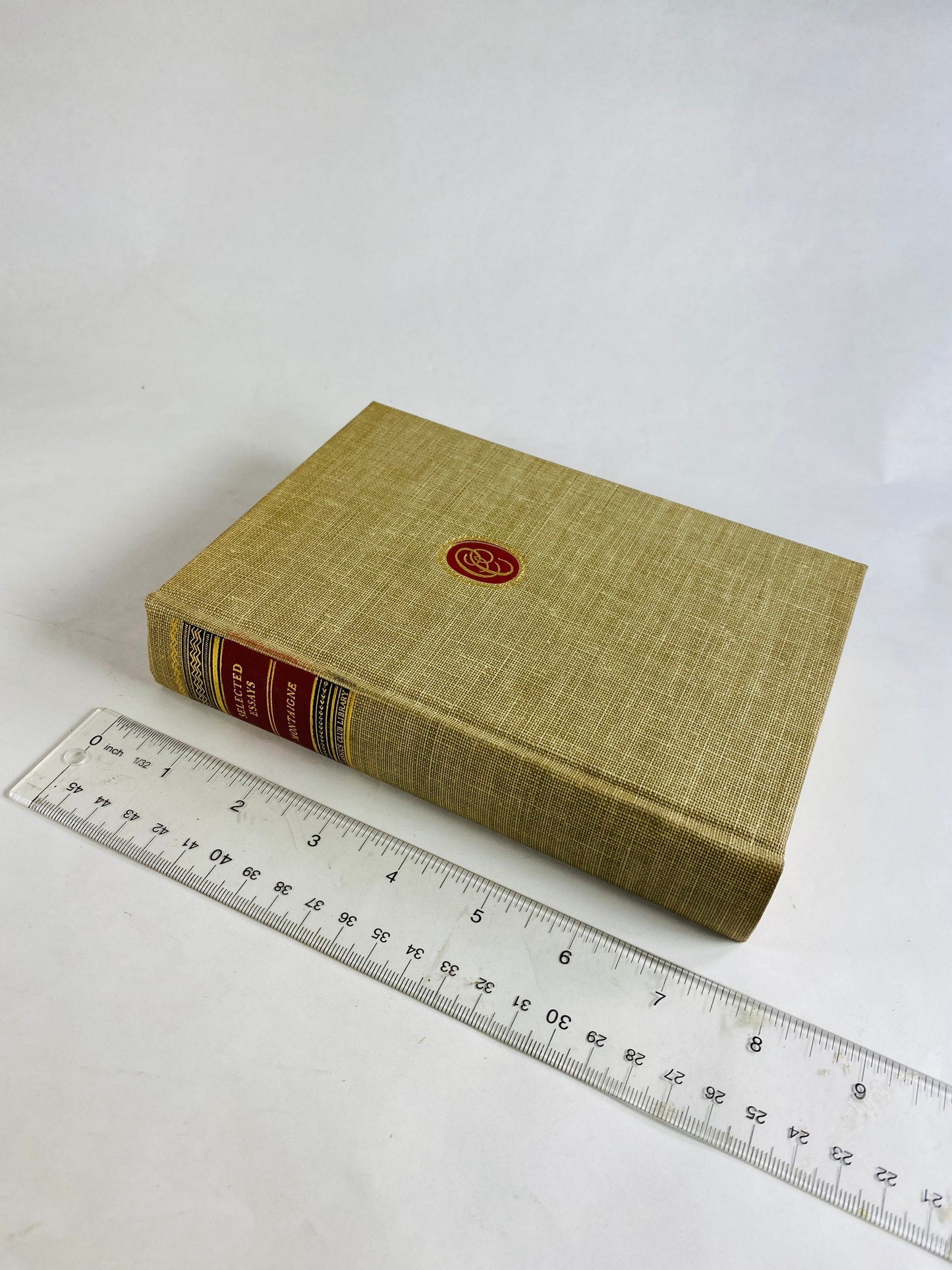 Michel de Montaigne Essais French Renaissance vintage book of essays 1942 Gray cloth Influential philosopher in humanist studies
