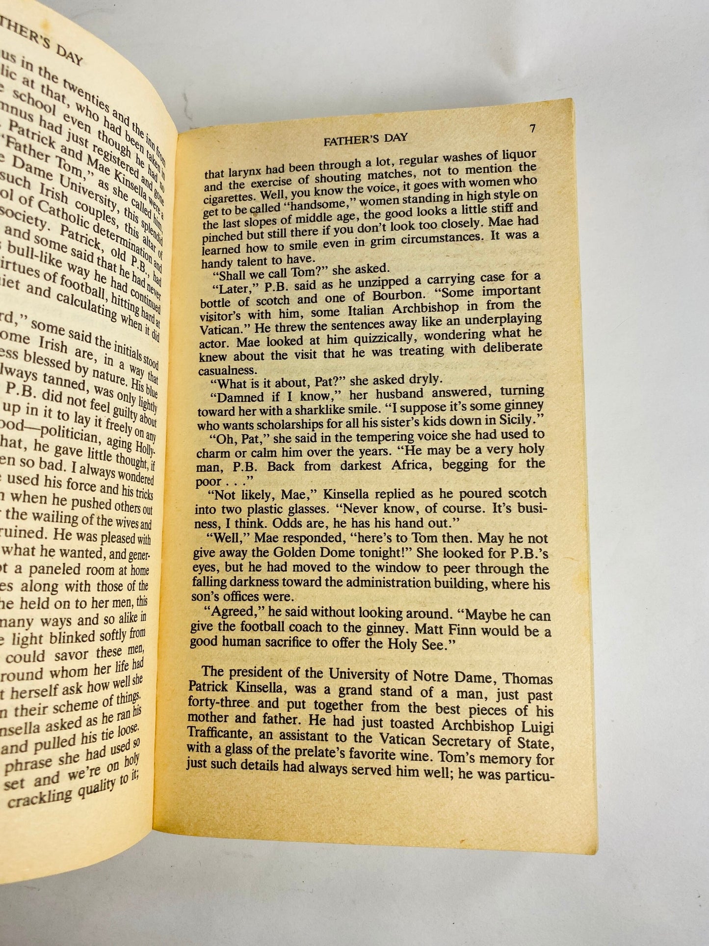 Eugene Kennedy Father’s Day Early PRINTING vintage paperback book by former professor and Catholic priest about crime in Chicago.