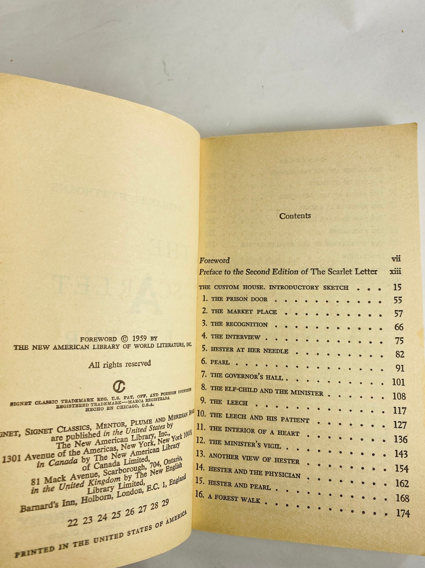 1966 Scarlet Letter by Nathaniel Hawthorne Vintage Signet paperback book home bookshelf decor