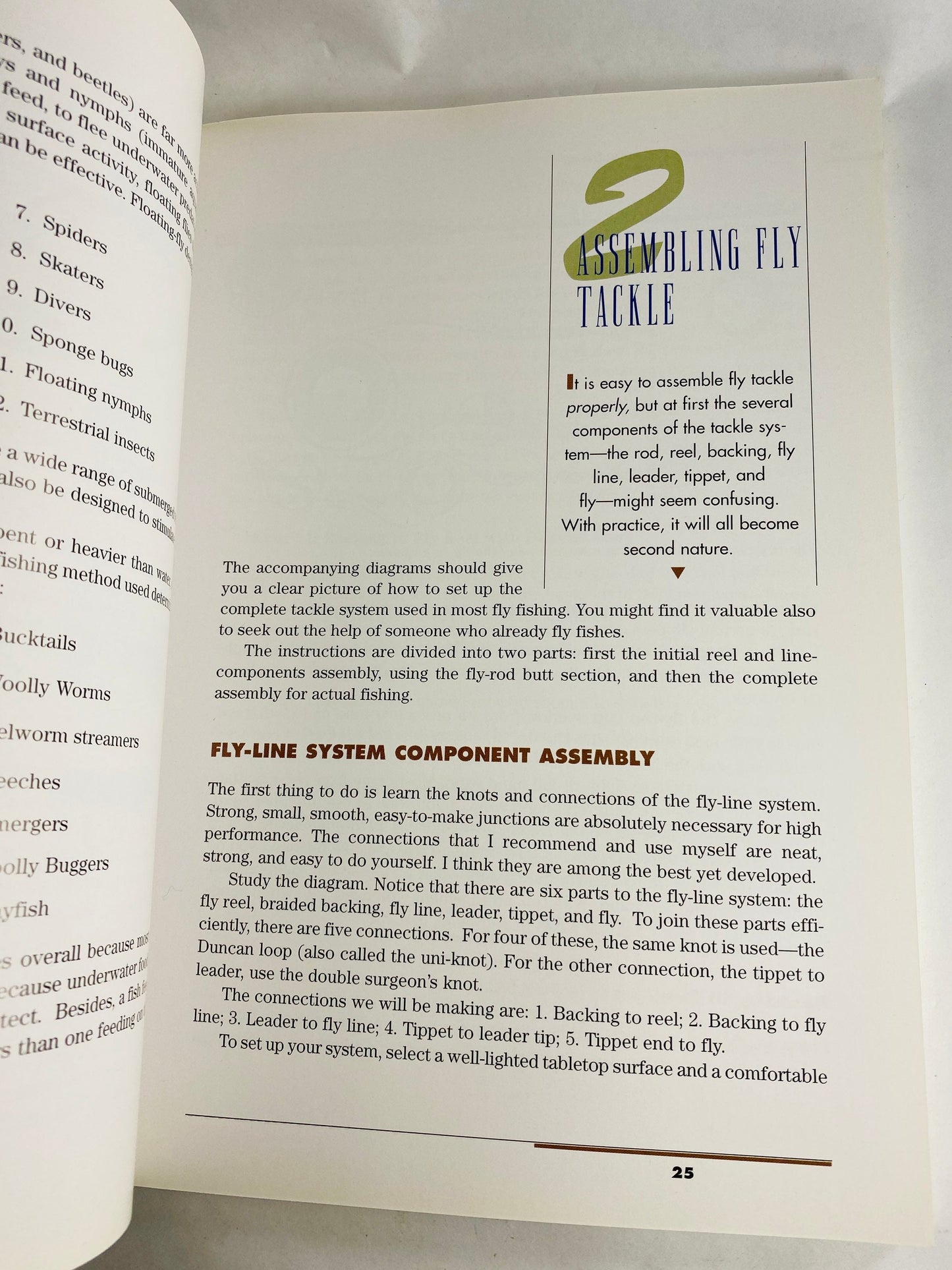 LL Bean Fly Fisherman's Handbook Vintage paperback book guide circa 1996. Father’s Day gift Fisherman Aesthetic Maritime Living