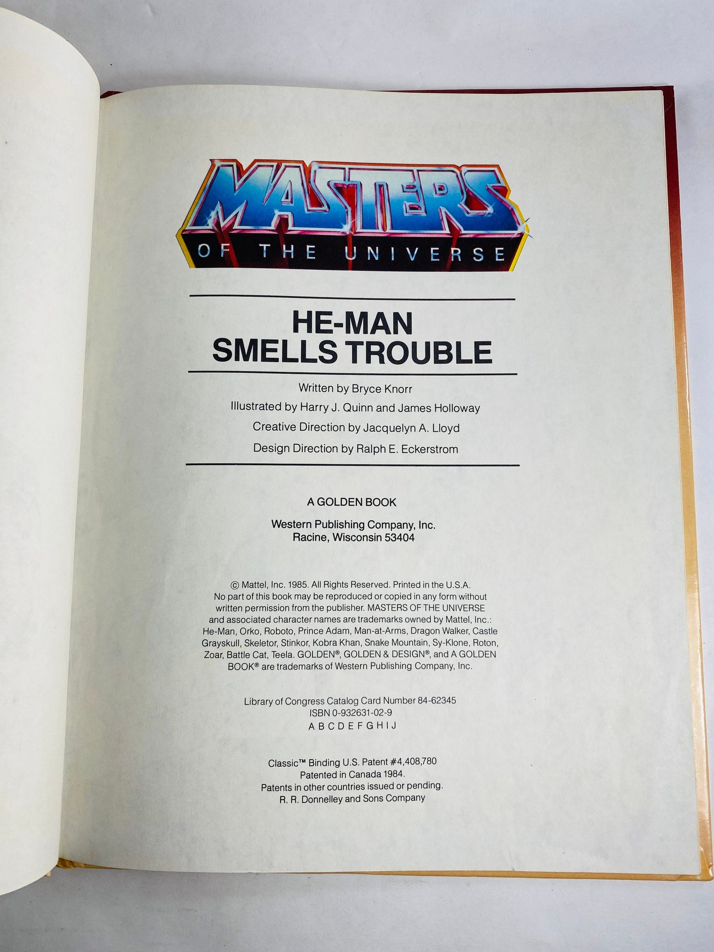 1984 He-Man Smells Trouble First Edition Vintage Mattel Golden book Masters of the Universe superhero Skeletor husband gift
