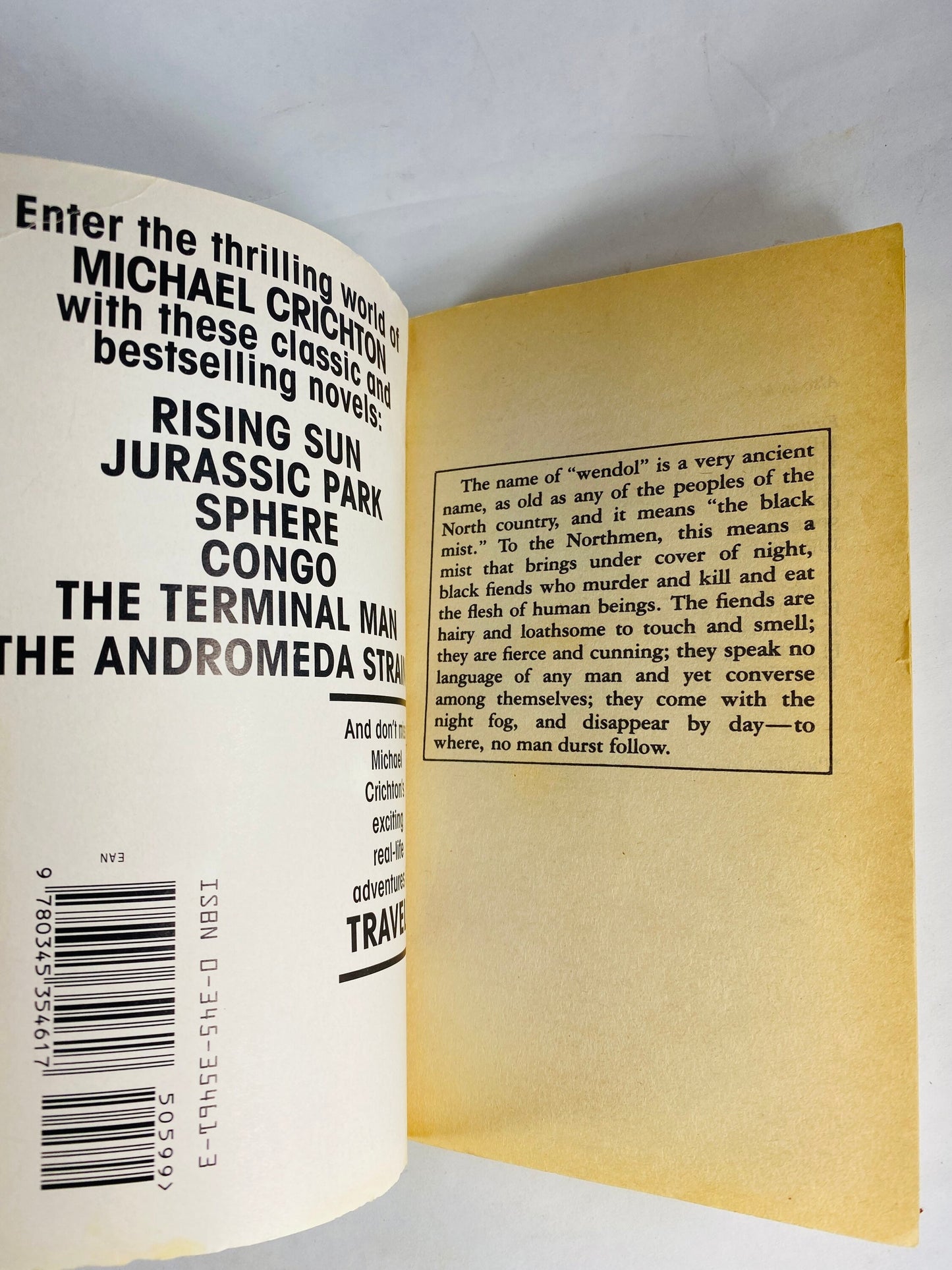 Eaters if the Dead by Michael Crichton Early PRINTING vintage paperback book circa 1991
