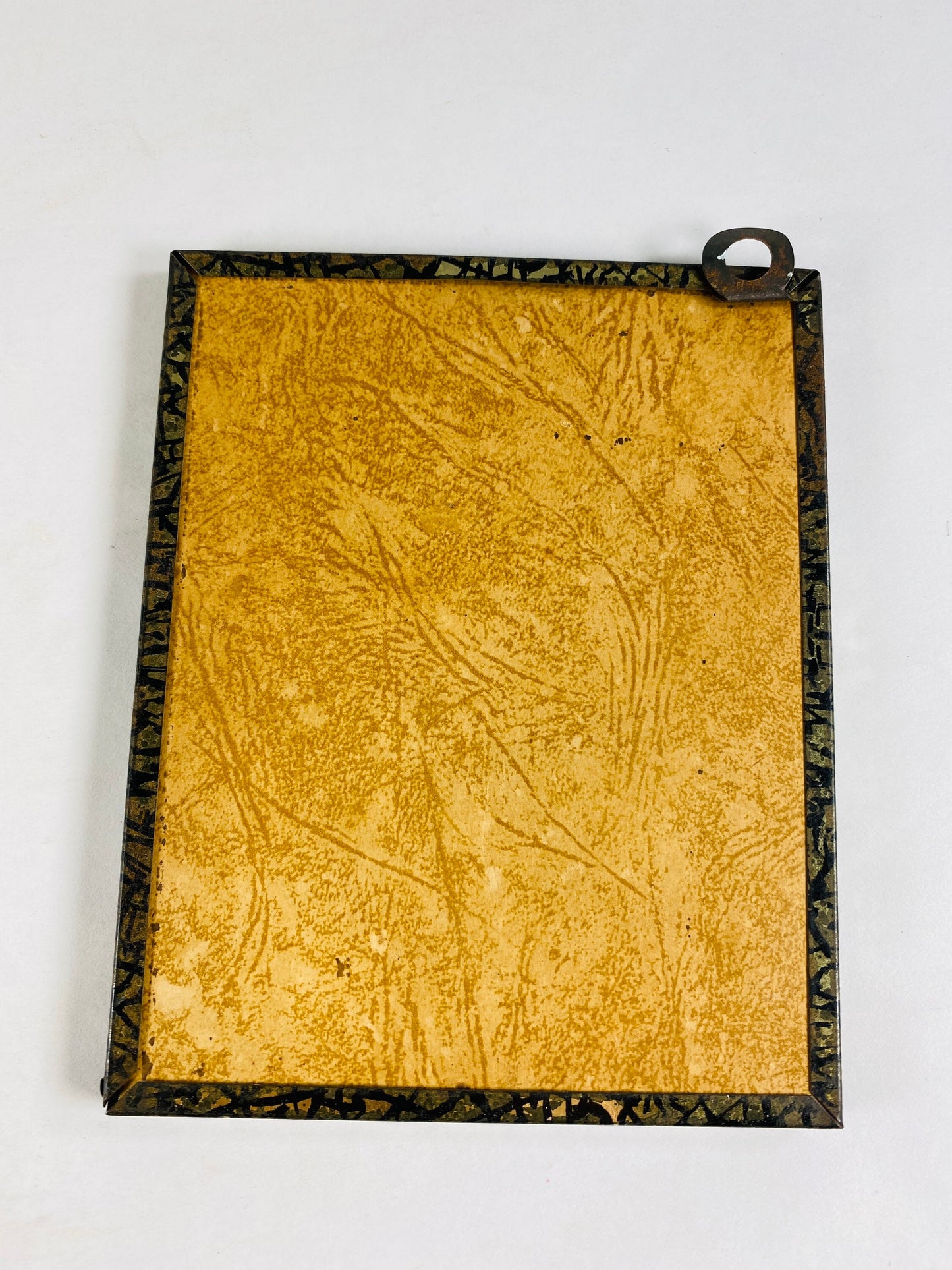 Asian woman's portrait Vintage framed print or lithograph art Female in garden pagoda with parasol in kimono. Japanese Chinese circa 1960