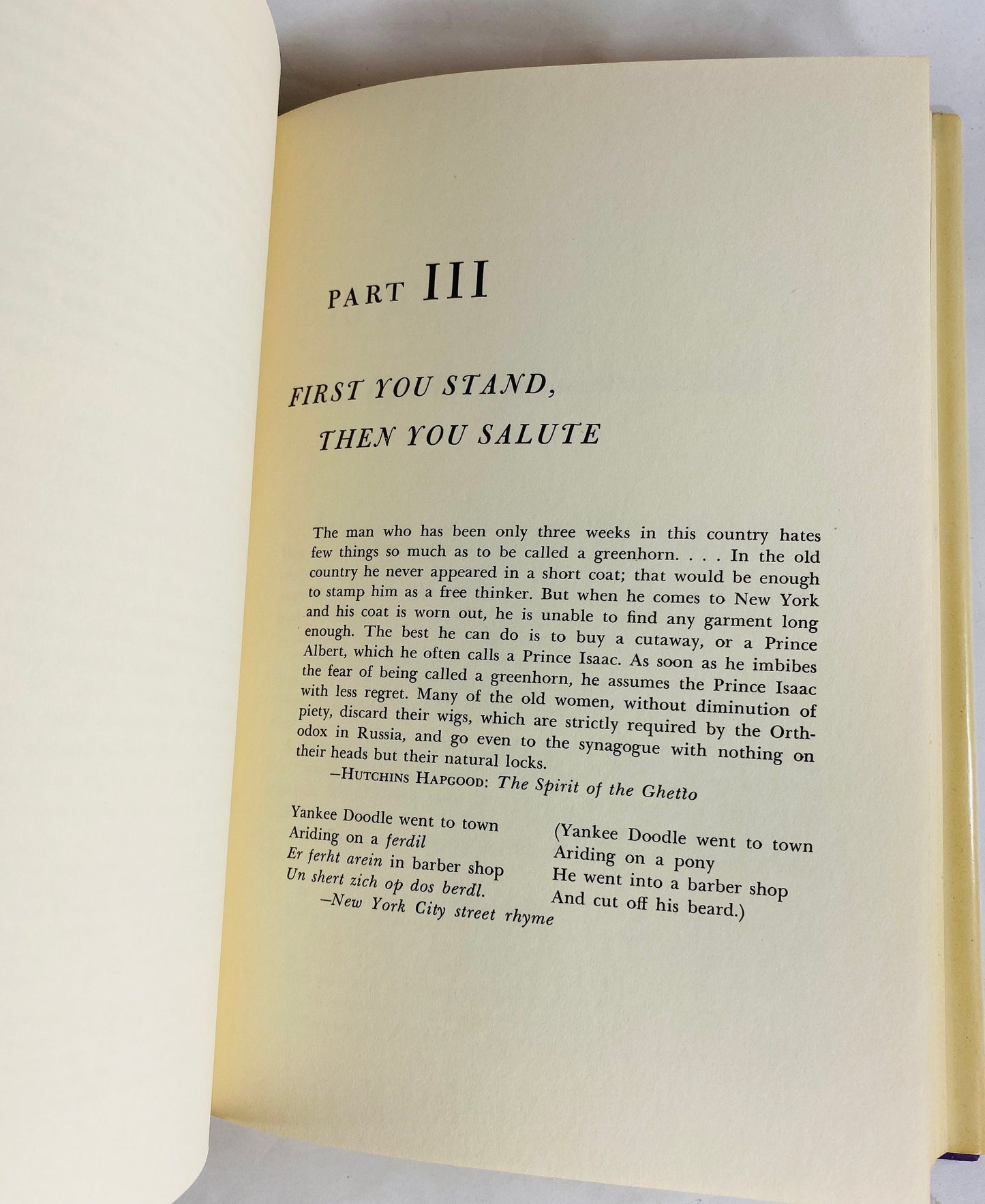 Saga of the Russian Jew in America Jewish history Poor Cousins vintage book by Ande Manners circa 1974