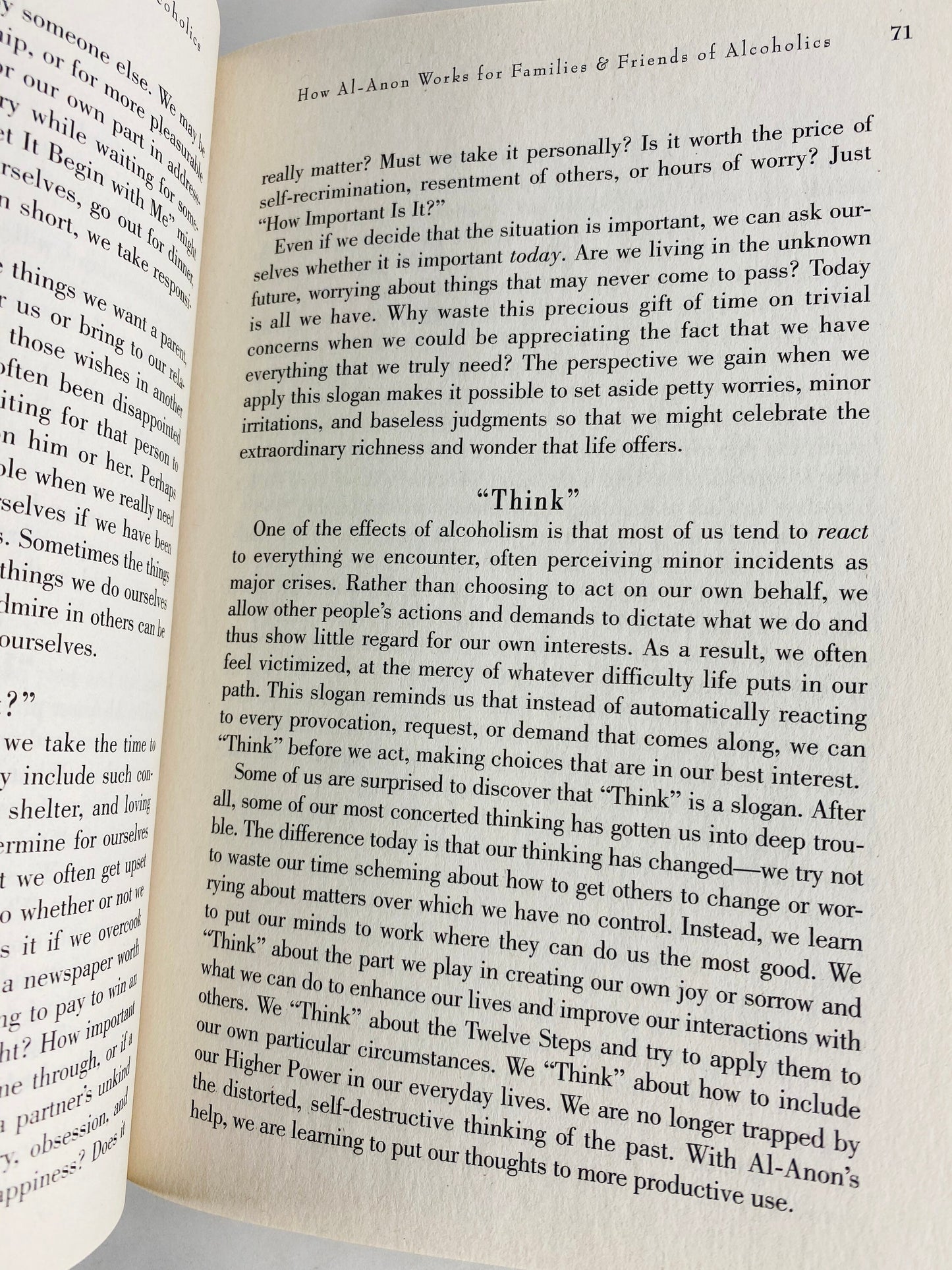 1995 Al-anon Works vintage paperback book Twelve Steps & Twelve Traditions Alcoholics Anonymous Recovery AA sobriety 12 program