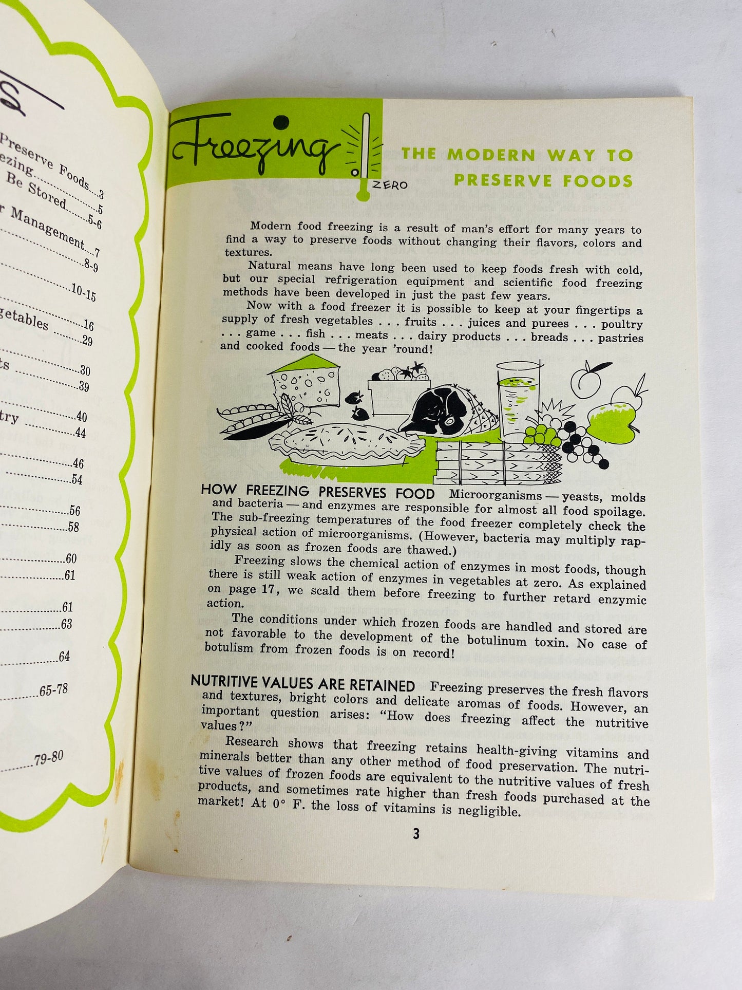 1959 Freezing Foods at Home in your Gibson Freezer vintage Owners Manual Retro kitchen collectible