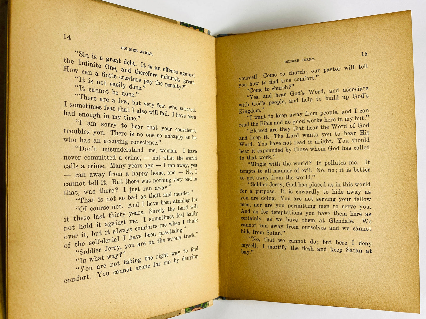 1922 Soldier Jerry by GW Lose vintage book about a boy who befriends a Civil War veteran Christian faith and mentorship