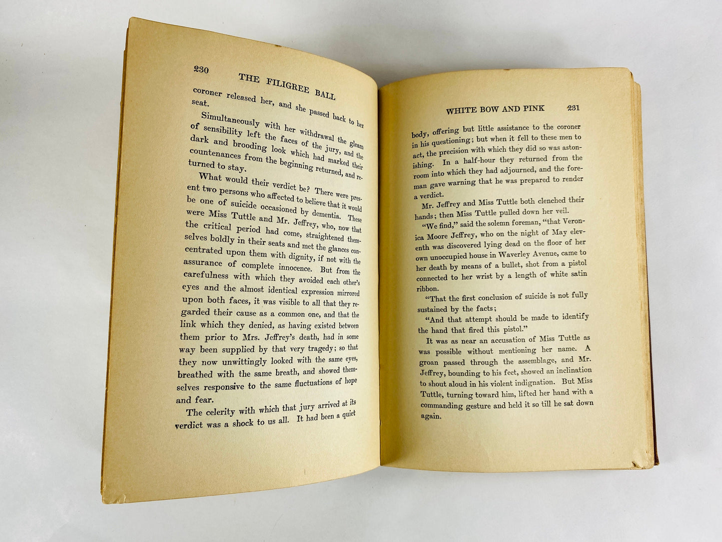 1903 Filigree Ball Anna Katharine Green vintage book of murder at a lavish wedding at an ancestral property and the mystery behind it
