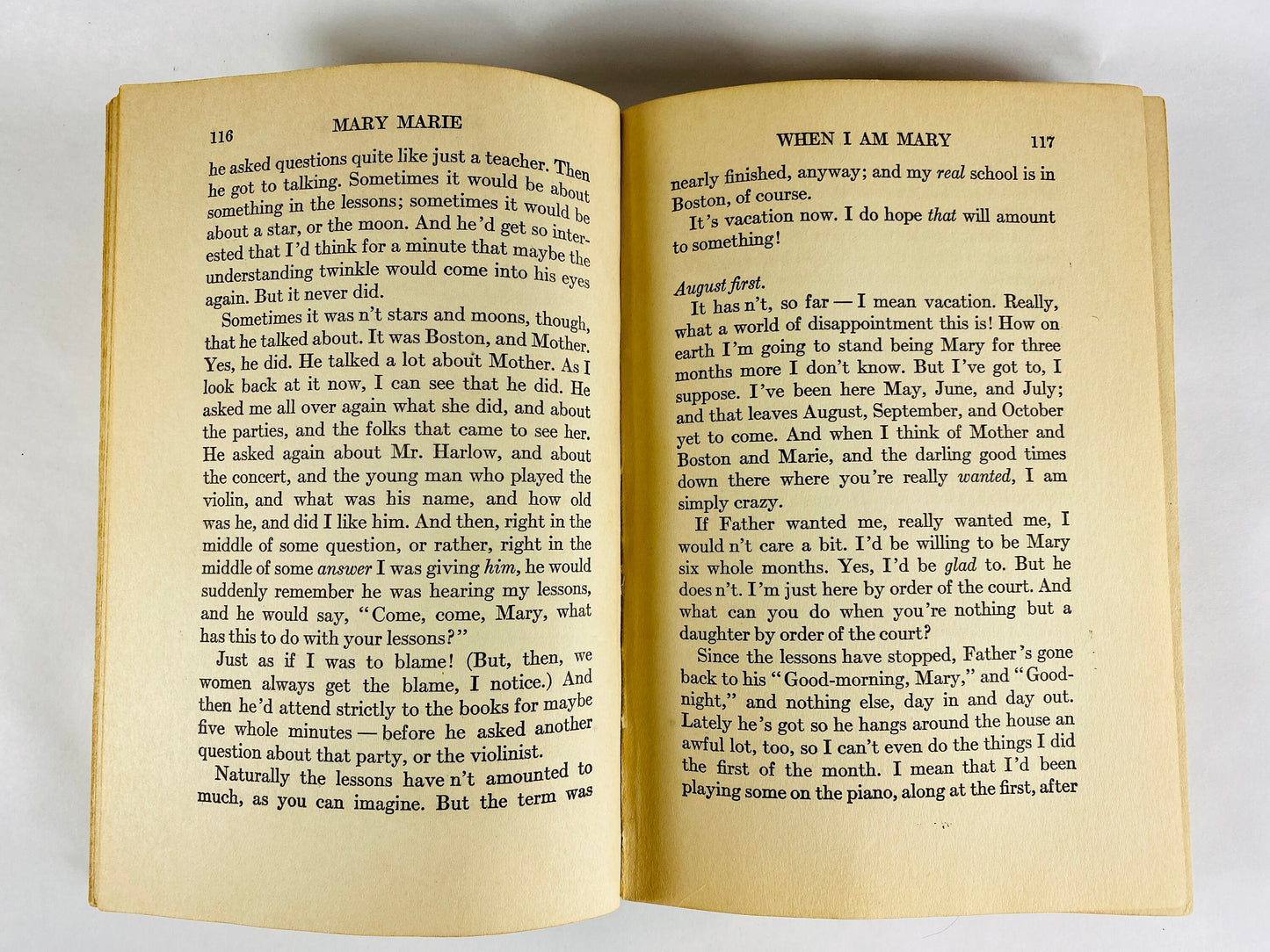 Mary Marie book by Eleanor Porter Vintage book circa 1920 Child's perspective on separation and divorce Author of Pollyanna Grosset & Dunlap