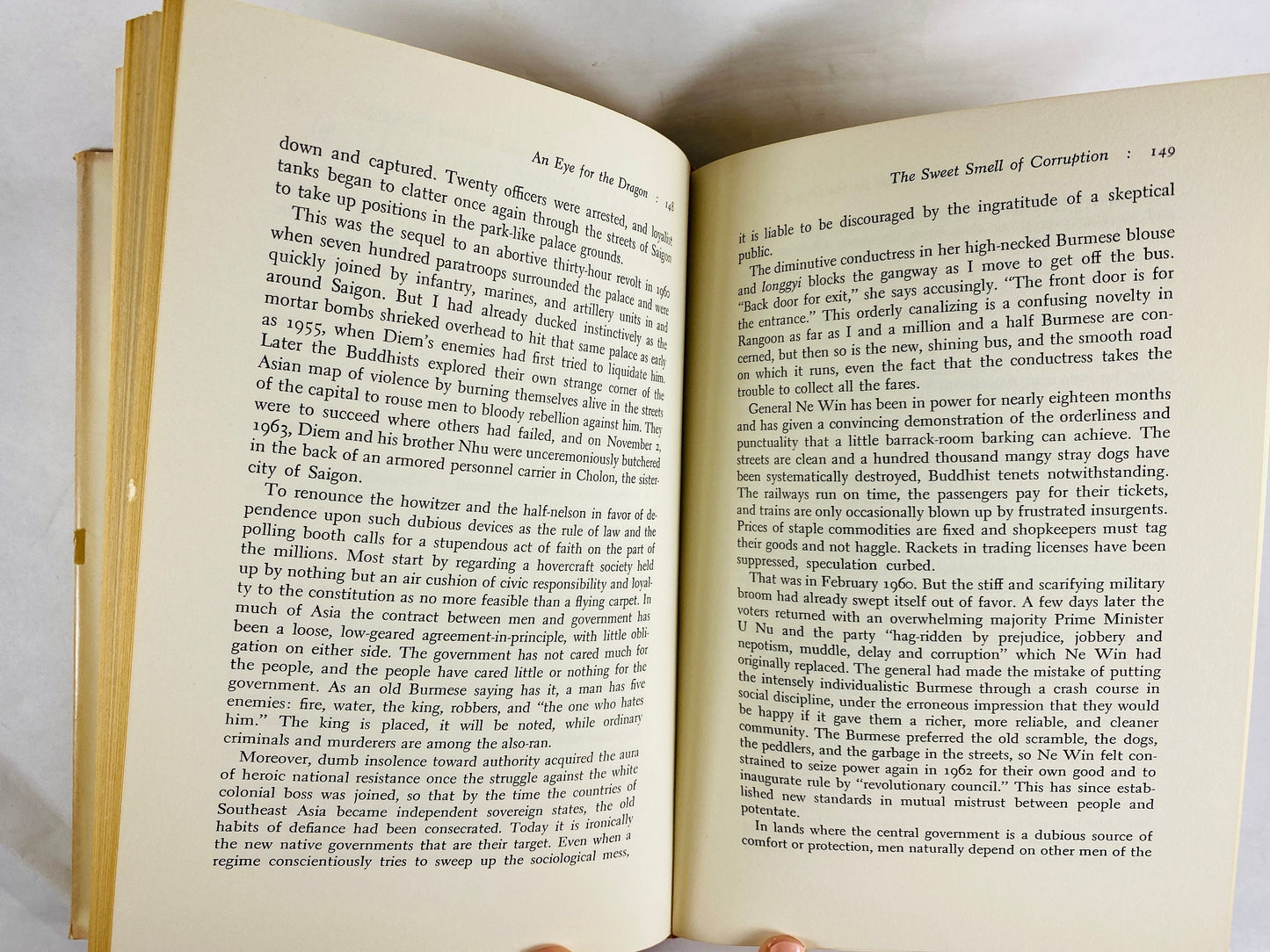 1970 An Eye for the Dragon sequel to Chinese Looking Glass FIRST EDITION vintage book by Dennis Bloodworth Book lover gift