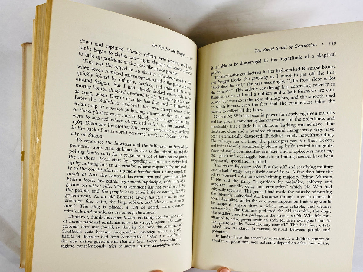 1970 An Eye for the Dragon sequel to Chinese Looking Glass FIRST EDITION vintage book by Dennis Bloodworth Book lover gift