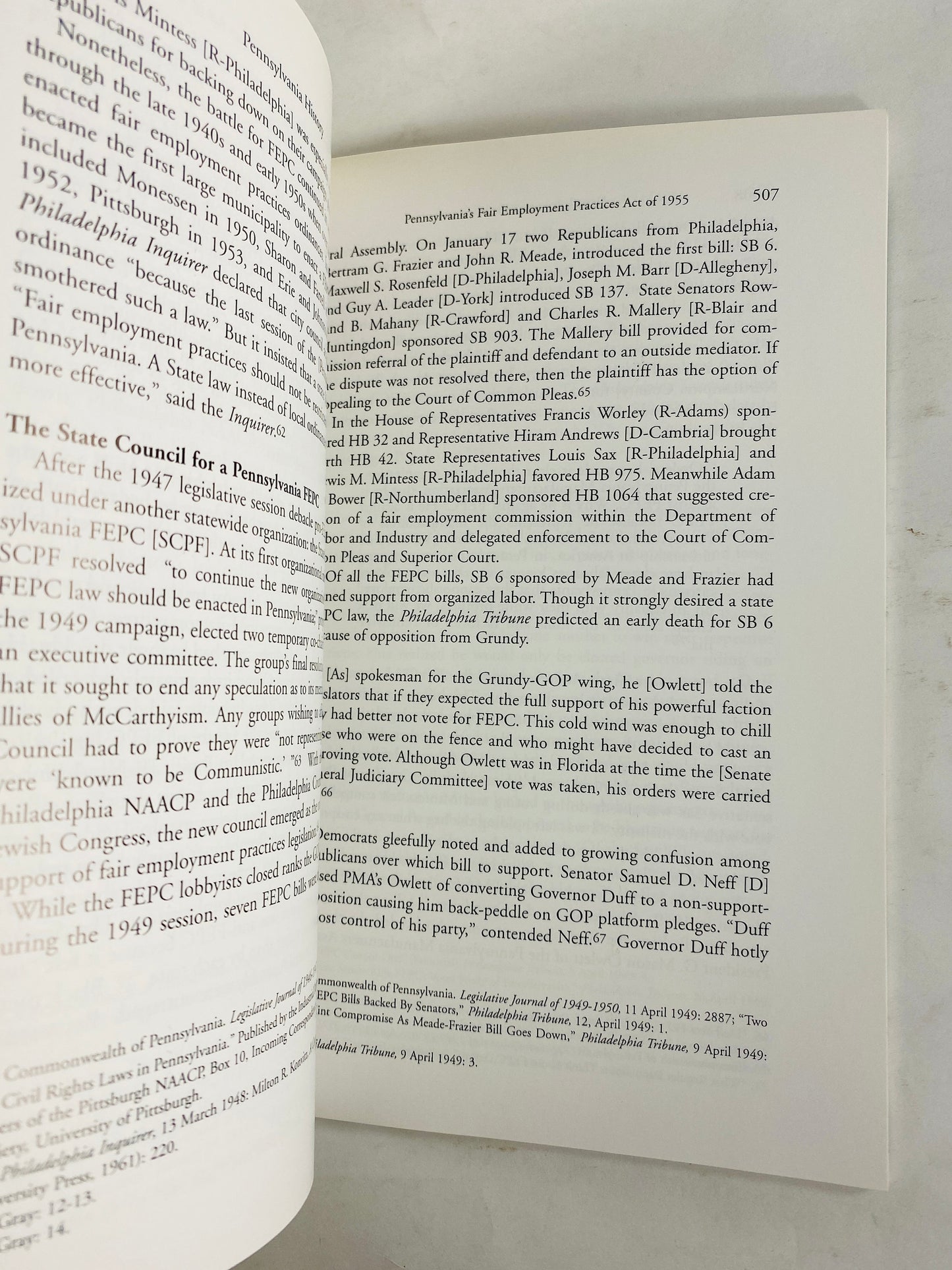 Pennsylvania History Fair Employment Practices Act Vintage booklet Republicanism in the Social Thought of Absalom Jones & Richard Allen