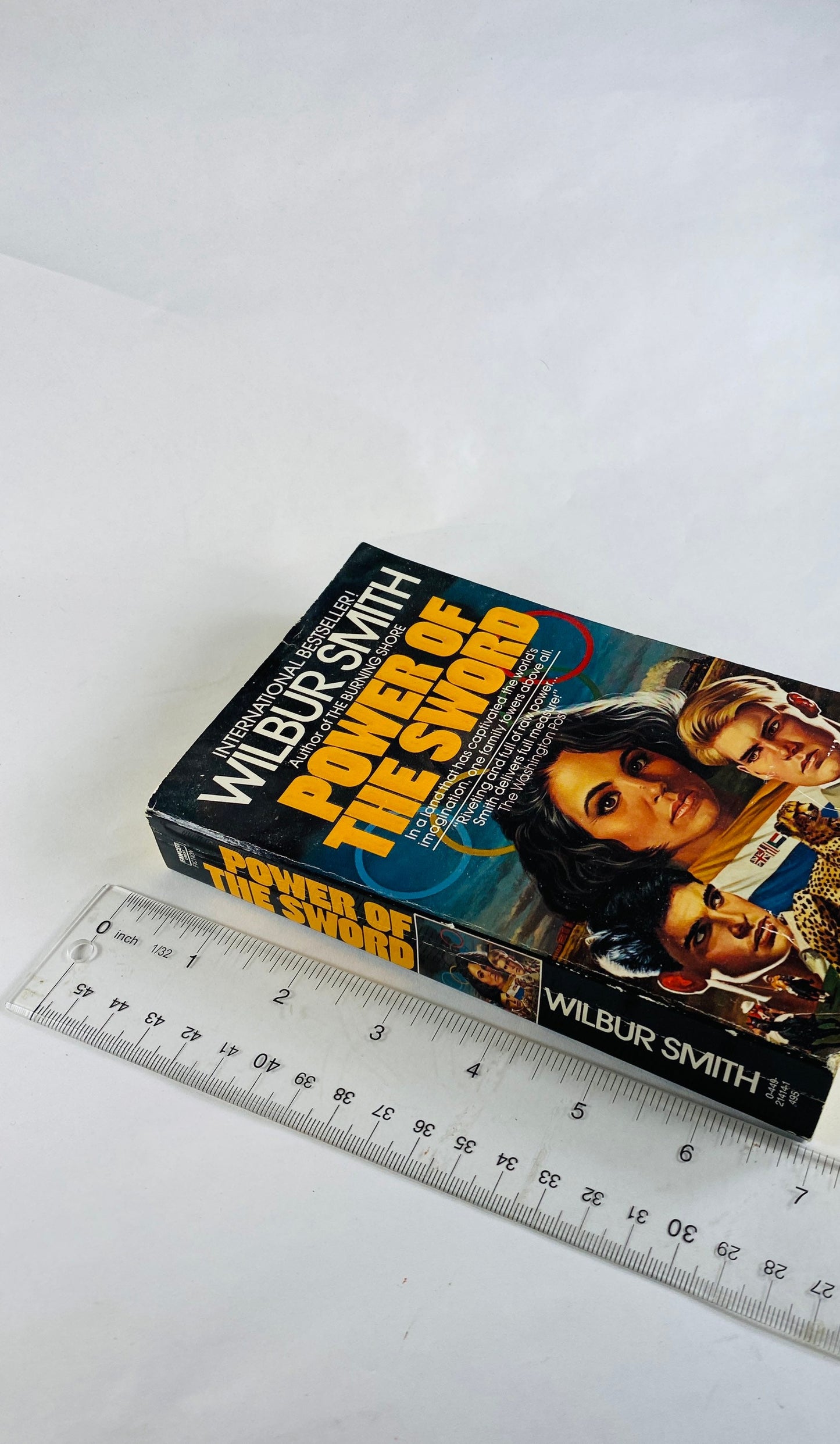 1987 Power of the Sword Vintage paperback Book war novel by Wilbur Smith military combat paperback book about World War II.
