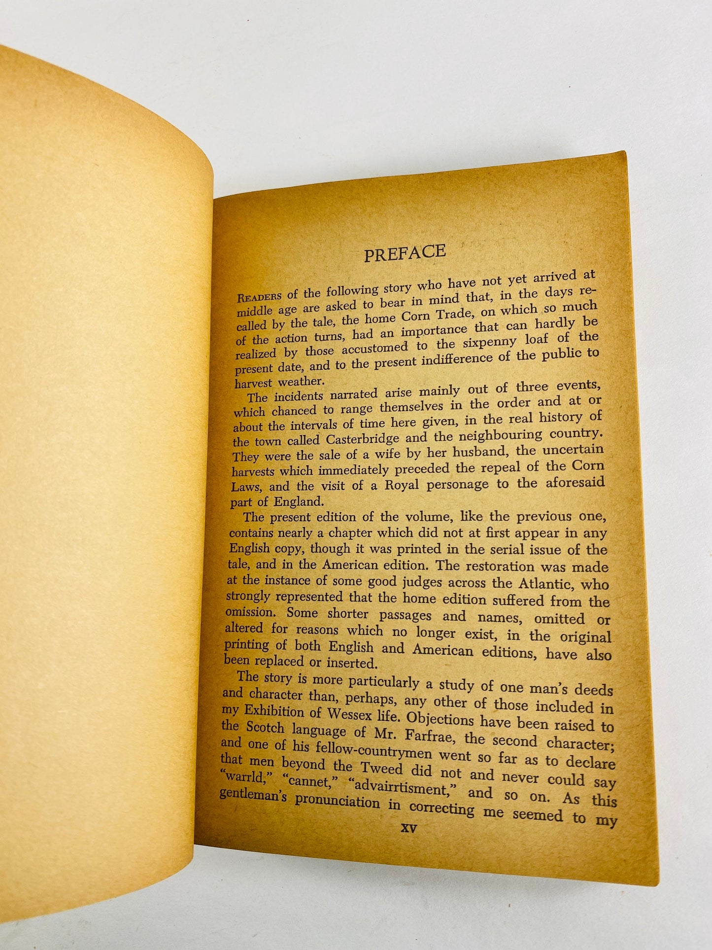 Mayor of Casterbridge by Thomas Hardy Vintage paperback book circa 1969 Masterpiece with deep characters and their internal struggle