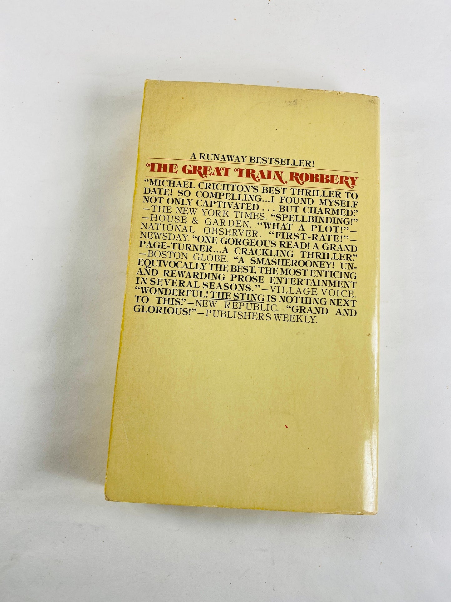 Great Train Robbery by Michael Crichton Early PRINTING vintage paperback book circa 1976
