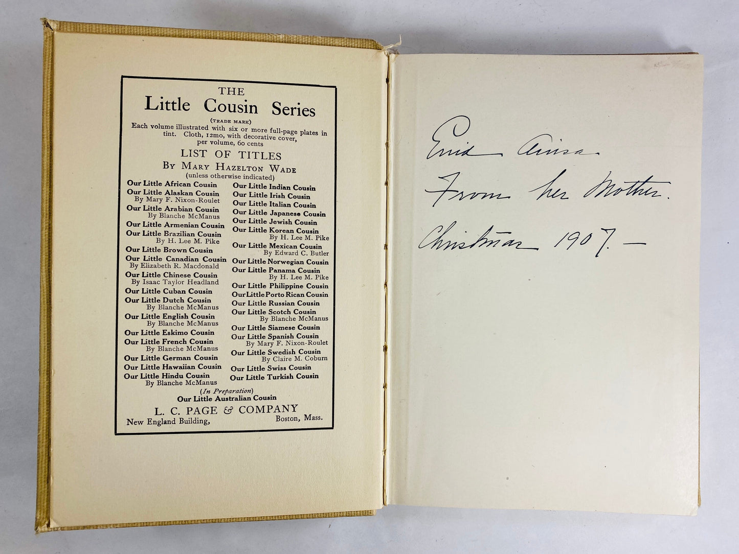 Our Little English Cousin vintage book circa 1907 by Blanche McManus GORGEOUS illustrations! Antique
