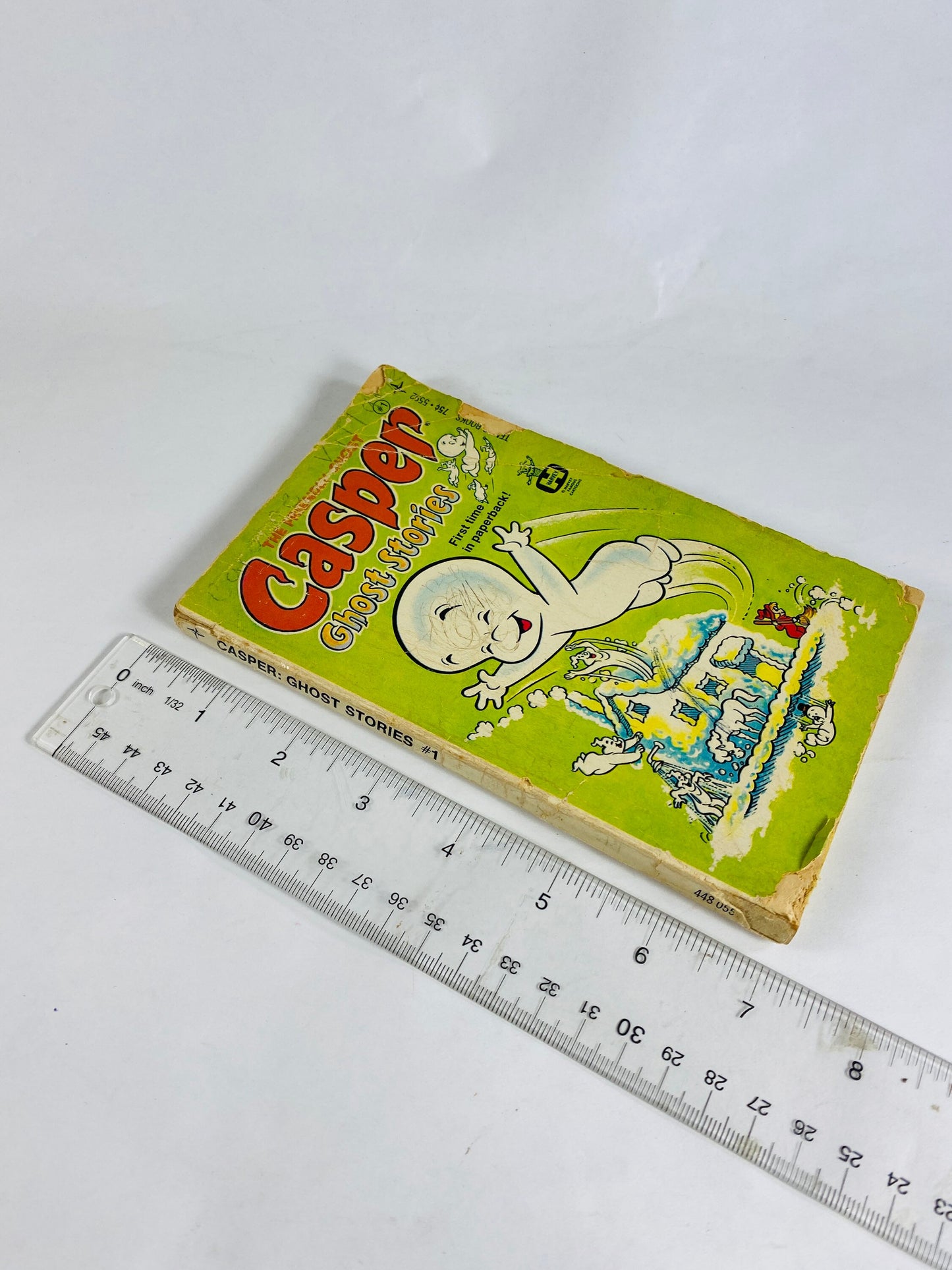 Casper the Friendly Ghost vintage paperback book Ghost Stories circa 1973 Comic strip about a happy little ghost and friends.