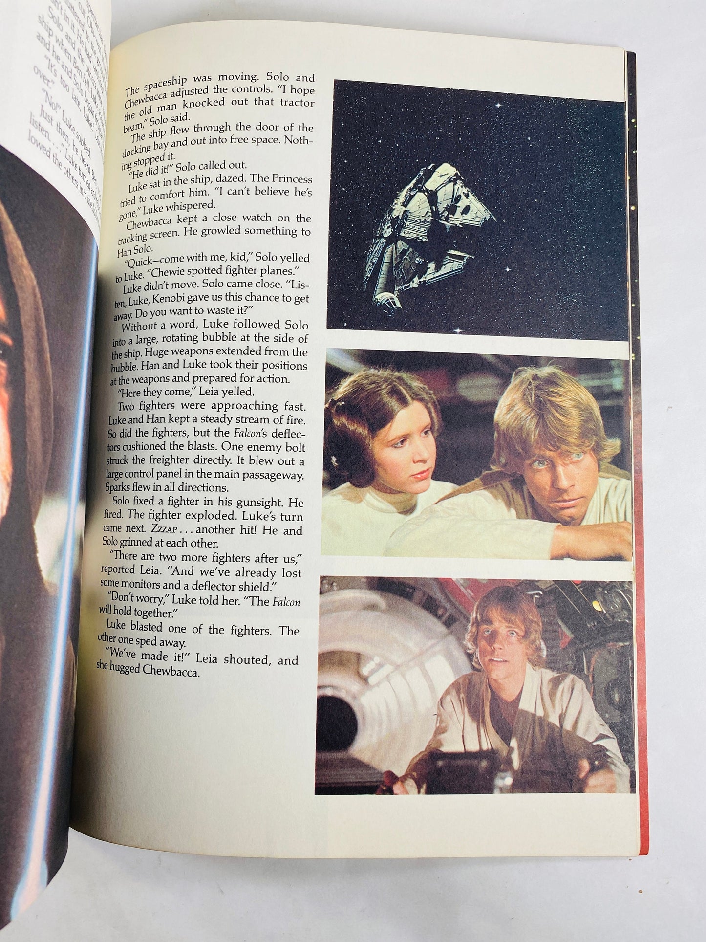 Star Wars vintage paperback story book with photographs circa 1980 George Lucas Luke Skywalker Jedi Knights R2D2