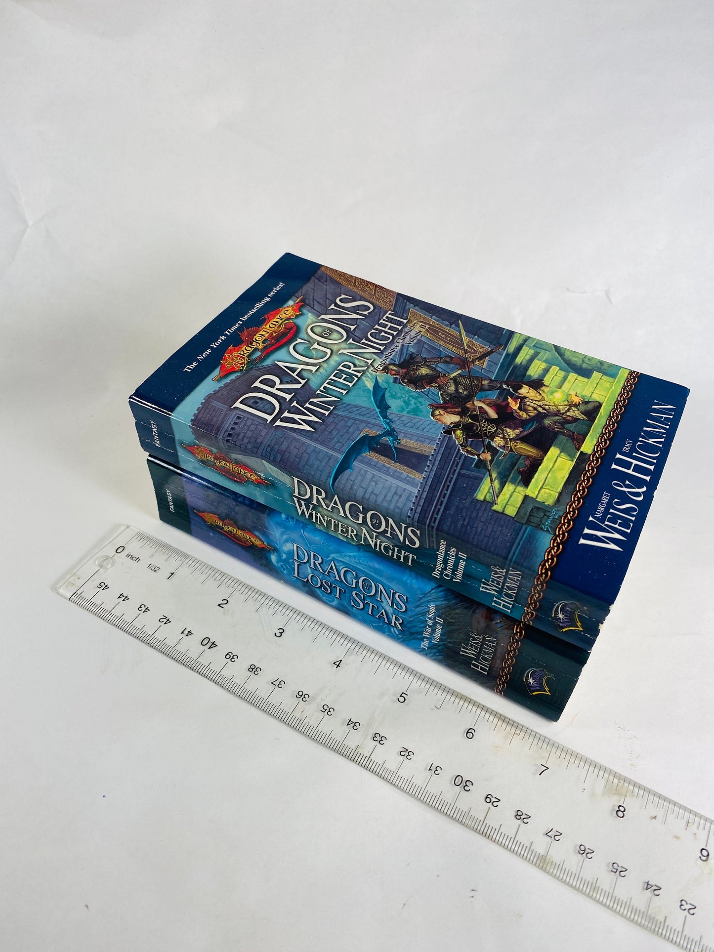 Dragonlance Chronicles Dragons of Winter Night Lost Star vintage paperback books by Weis & Hickman circa 2000. War of Souls