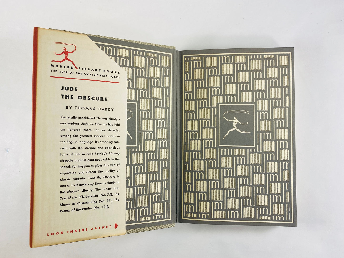 1941 Jude the Obscure by Thomas Hardy Vintage Modern Library book about a man who falls in love with a sensitive, freethinking 'New Woman'.