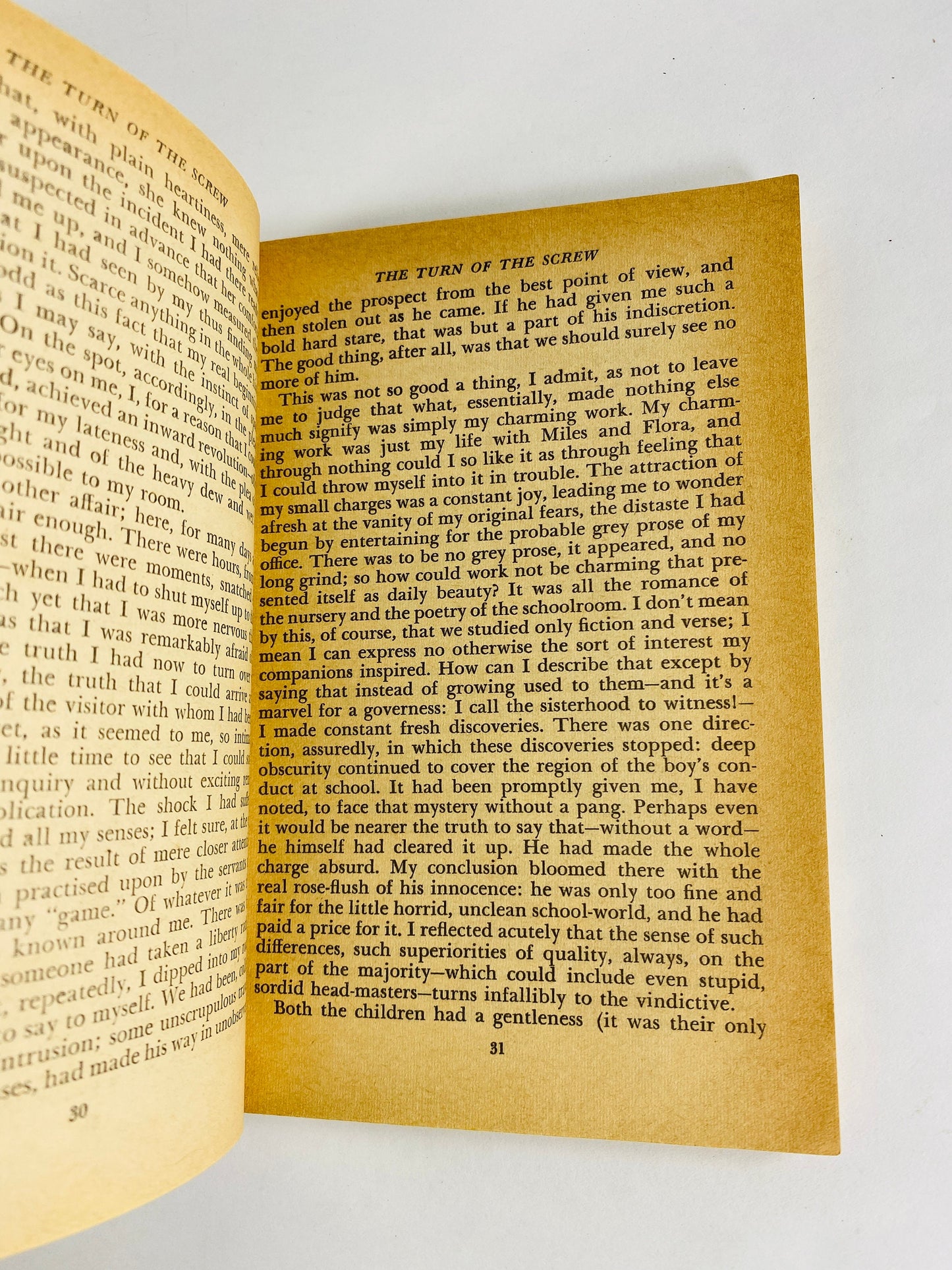 Henry James Turn of the Screw and Daisy Miller vintage Dell paperback book circa 1956 Haunting stories of Gothic supernatural ghosts