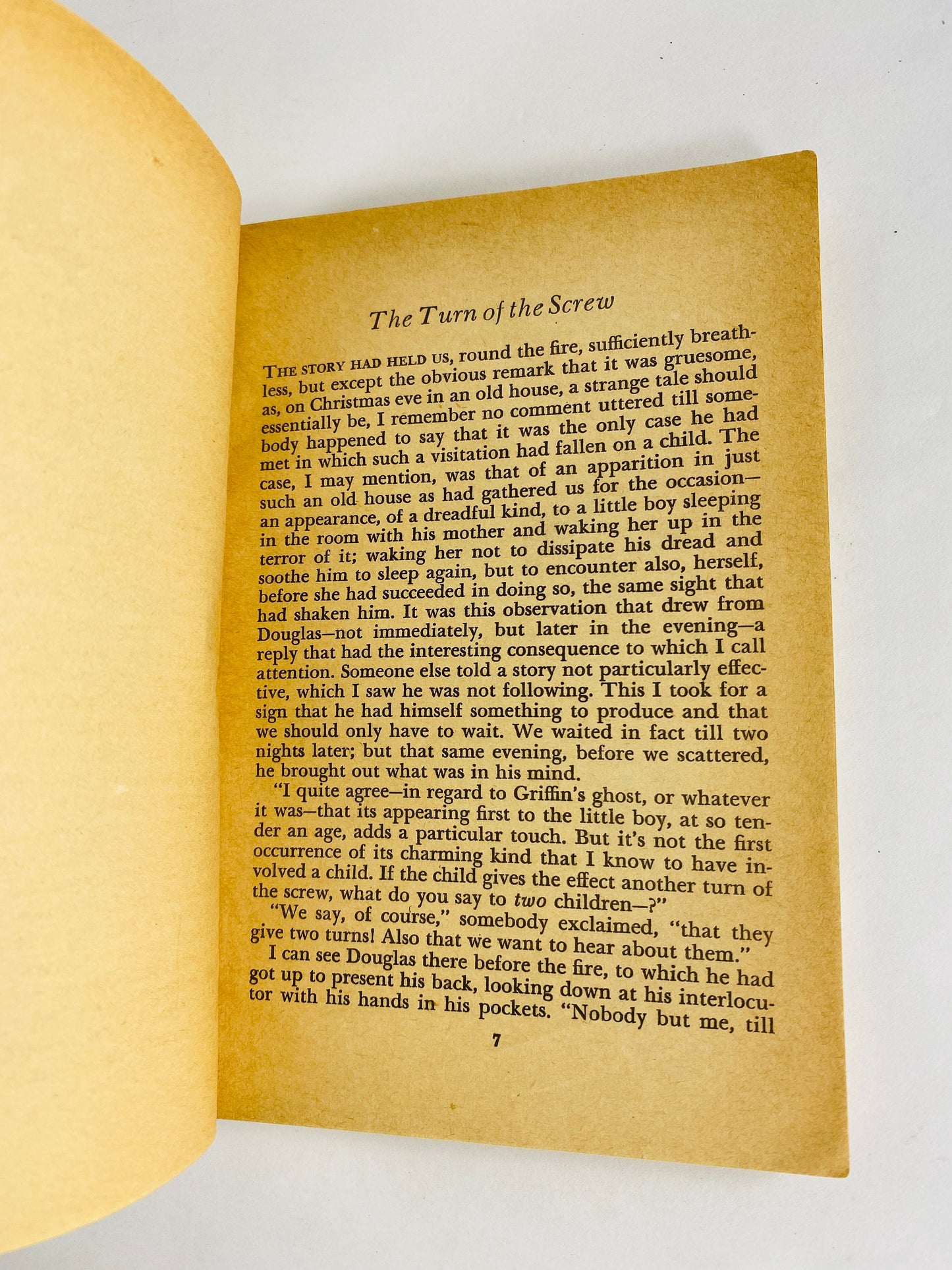 Henry James Turn of the Screw and Daisy Miller vintage Dell paperback book circa 1956 Haunting stories of Gothic supernatural ghosts