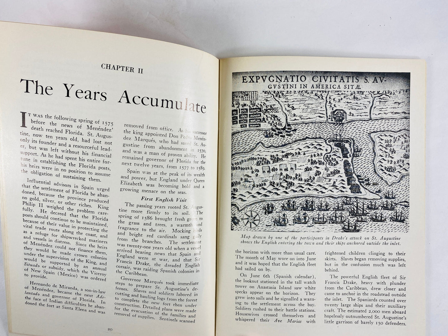 Florda's Colonial Capital St Augustine history vintage booklet circa 1975 by JT Van Campen & Historical Society