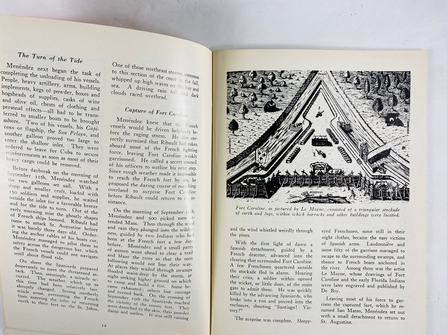 Florda's Colonial Capital St Augustine history vintage booklet circa 1975 by JT Van Campen & Historical Society