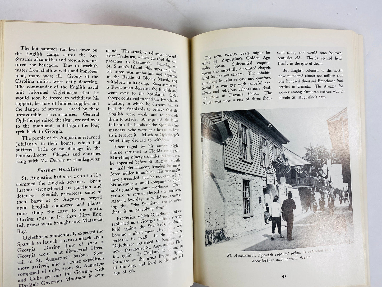 Florda's Colonial Capital St Augustine history vintage booklet circa 1975 by JT Van Campen & Historical Society