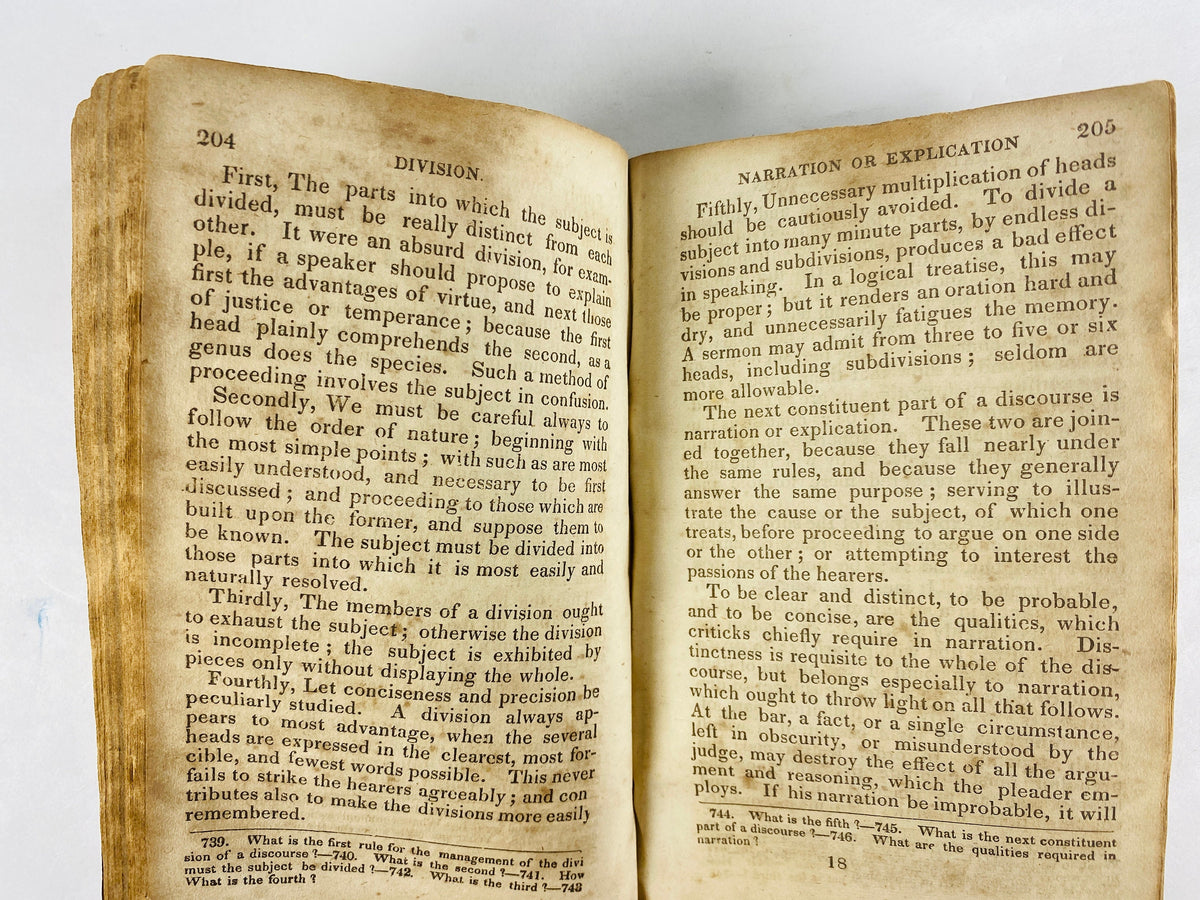 1830 Hugh Blair antique book of Sermons, Lectures & Rhetoric Minister of the Church of Scotland, Edinburgh professor Christian