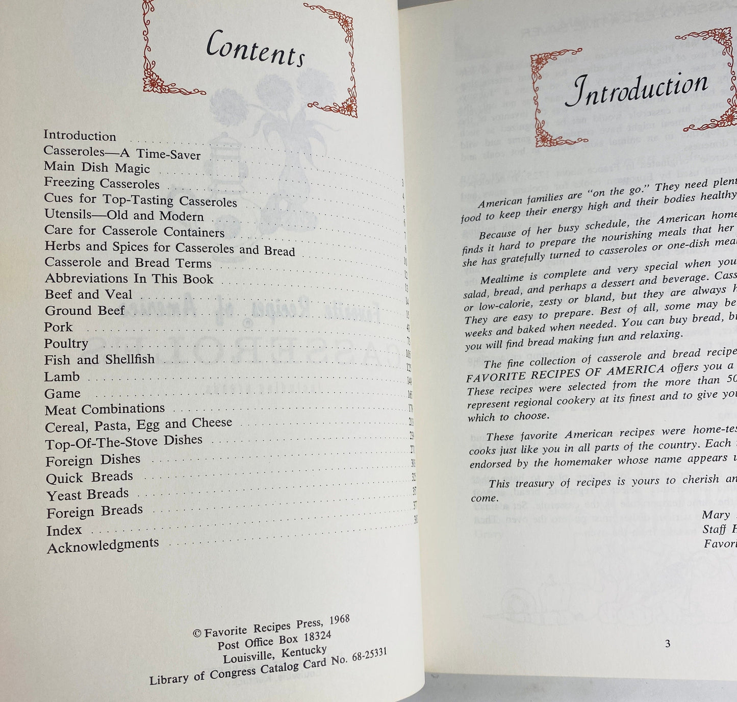 Casseroles and salads vintage Favorite Recipes of America cookbooks circa 1966 kitchen gingham covers retro Prop decor