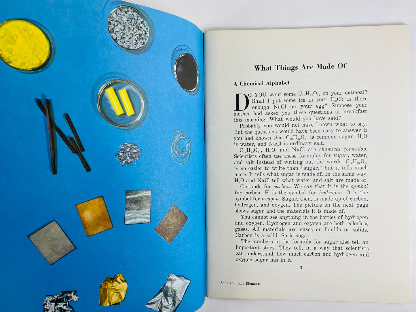 What Things are Made Of vintage booklet by Bertha Morris Parker circa 1958 Retro science elementary school book prop set decor lab