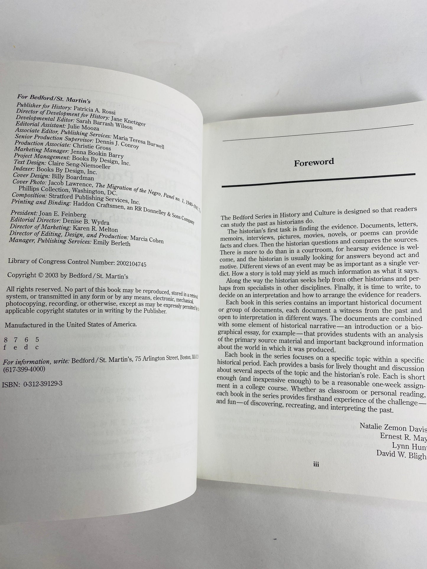 Black Protest and the Great Migration vintage paperback book by Eric Arnesen about the history of race and labor