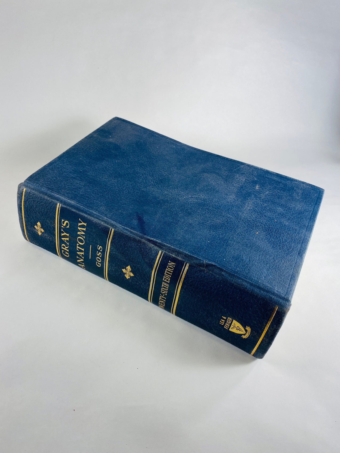 Gray's Anatomy vintage book circa 1956 by Henry Gray 26th Edition Surgery Medicine Physician Doctor gift Office decor Poor Condition