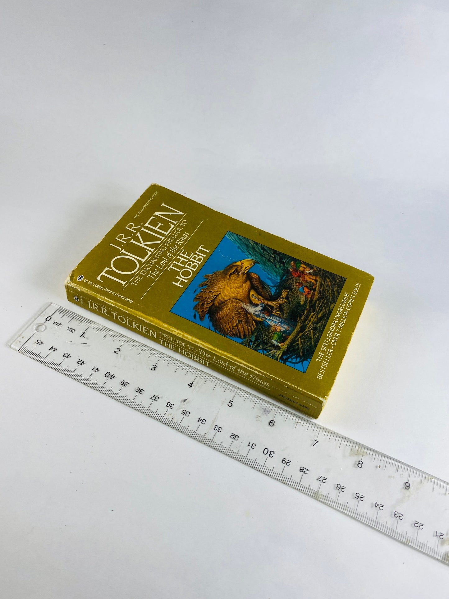 Hobbit paperback book by JRR Tolkien circa 1984 Lord of the Rings prelude Ballantine Books LOTR