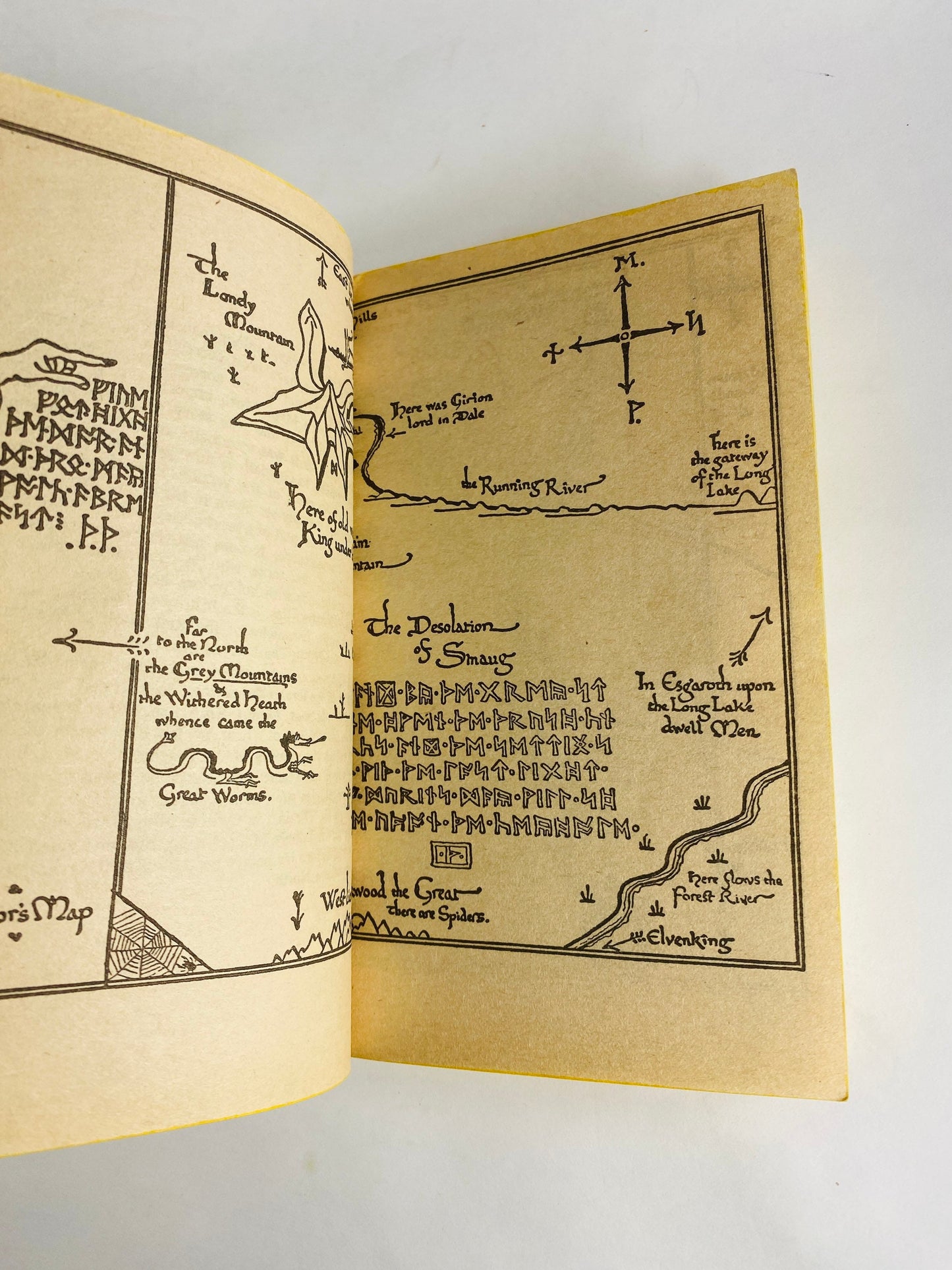 Hobbit paperback book by JRR Tolkien circa 1984 Lord of the Rings prelude Ballantine Books LOTR