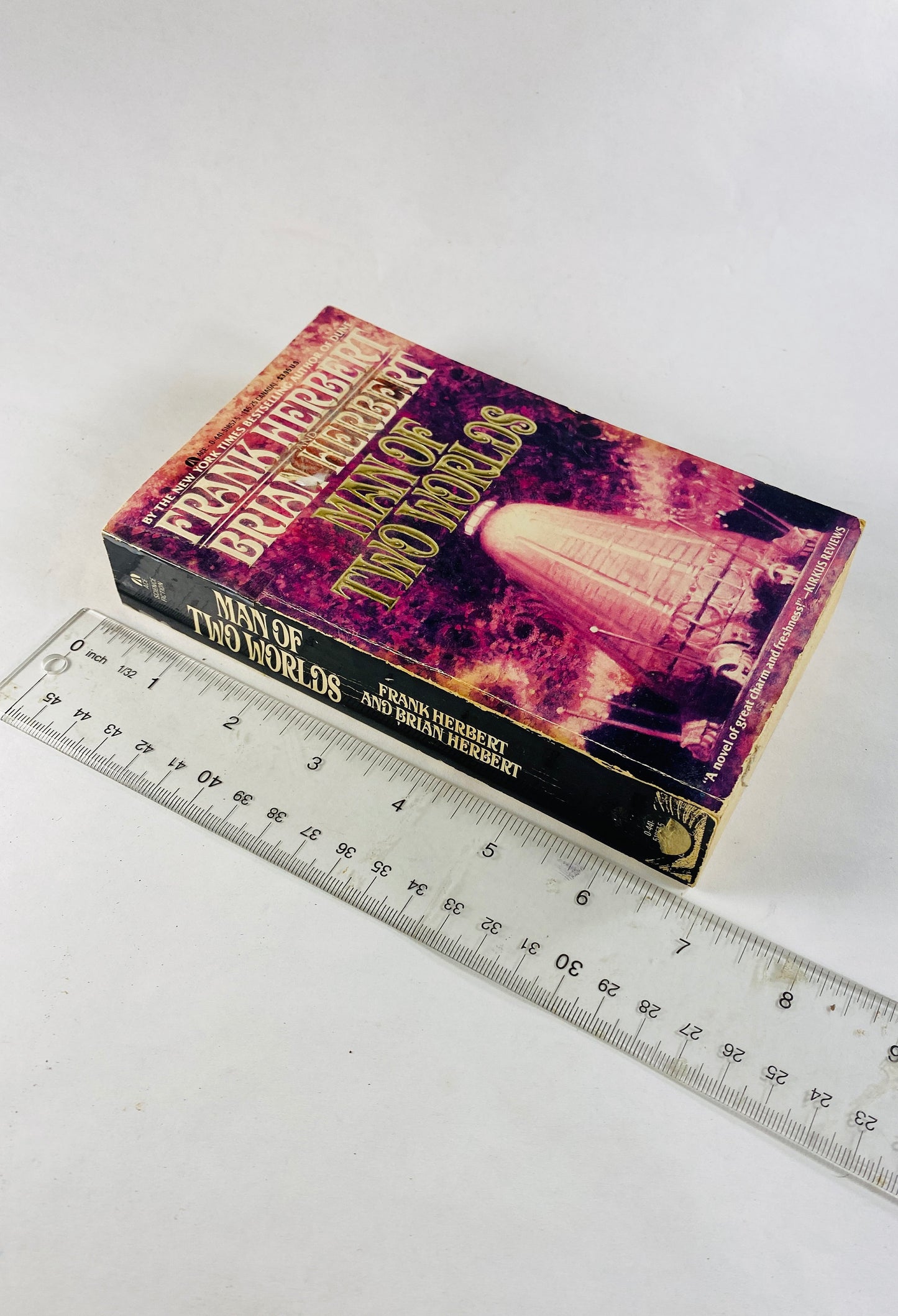 Man of Two Worlds vintage paperback book by Frank Herbert circa 1987 Scifi story set on Earth about being watched and manipulated by aliens