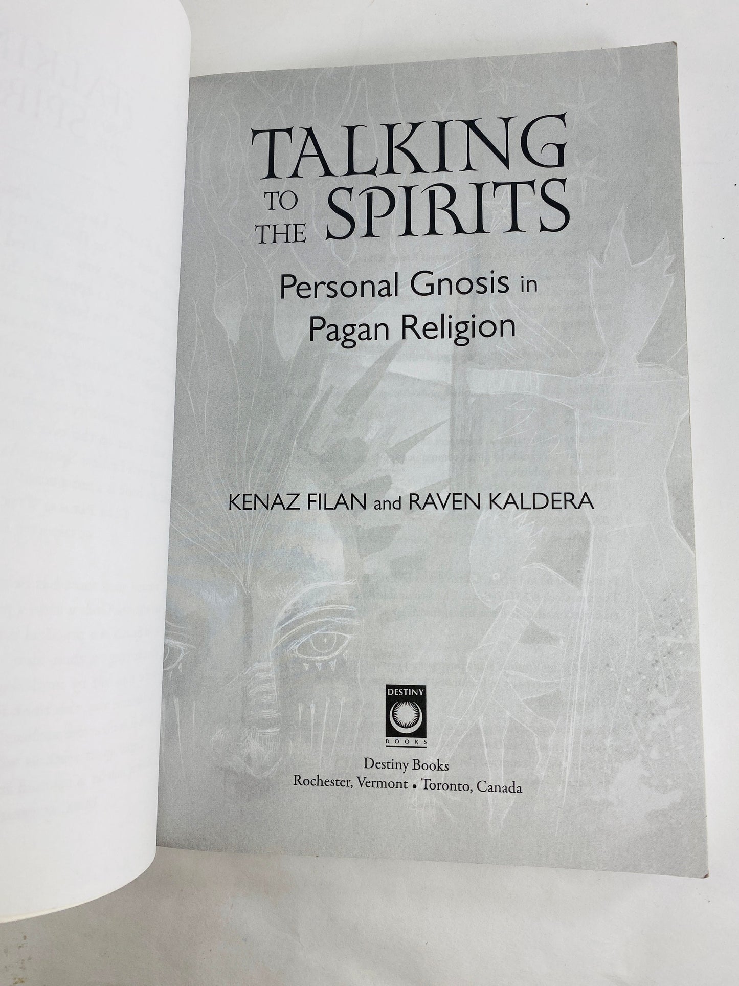 Talking to the Spirits vintage occult book Personal Gnosis in Pagan religion Afterlife Spiritualism clairvoyance