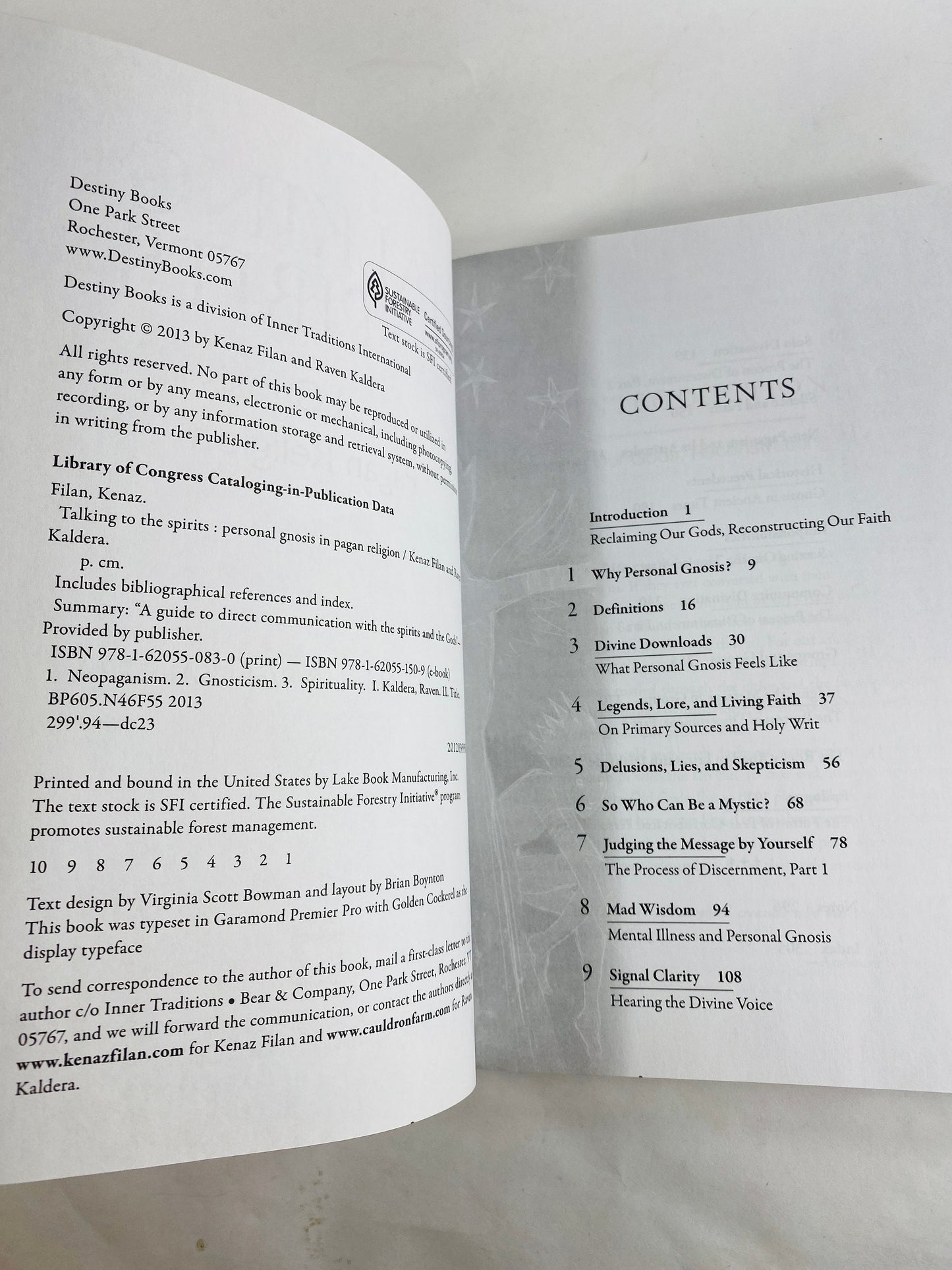 Talking to the Spirits vintage occult book Personal Gnosis in Pagan religion Afterlife Spiritualism clairvoyance