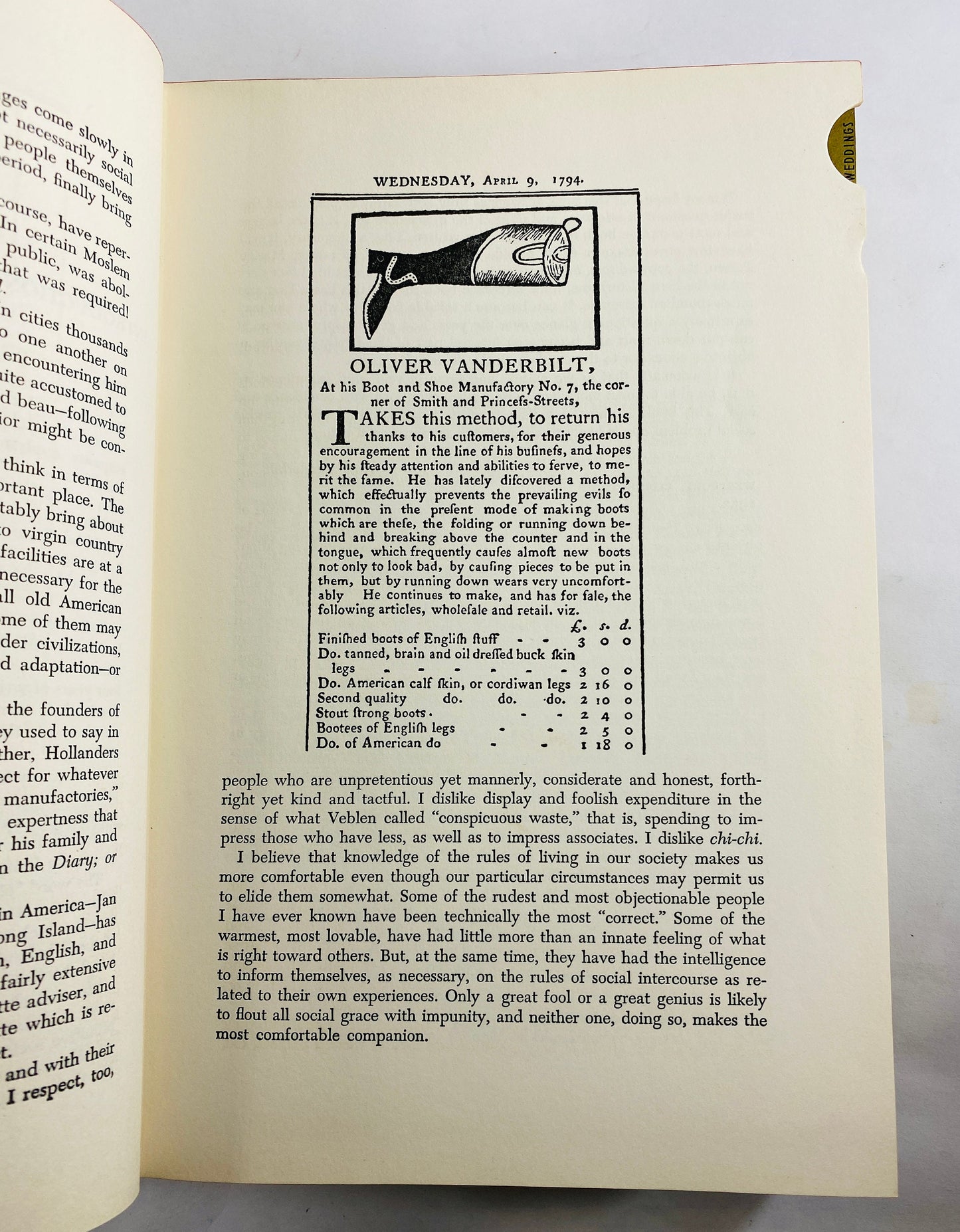 Andy Warhol illustrated! Amy Vanderbilt's Complete Book of Etiquette FIRST Edition SIGNED by Amy Vanderbilt! Vintage book circa 1954