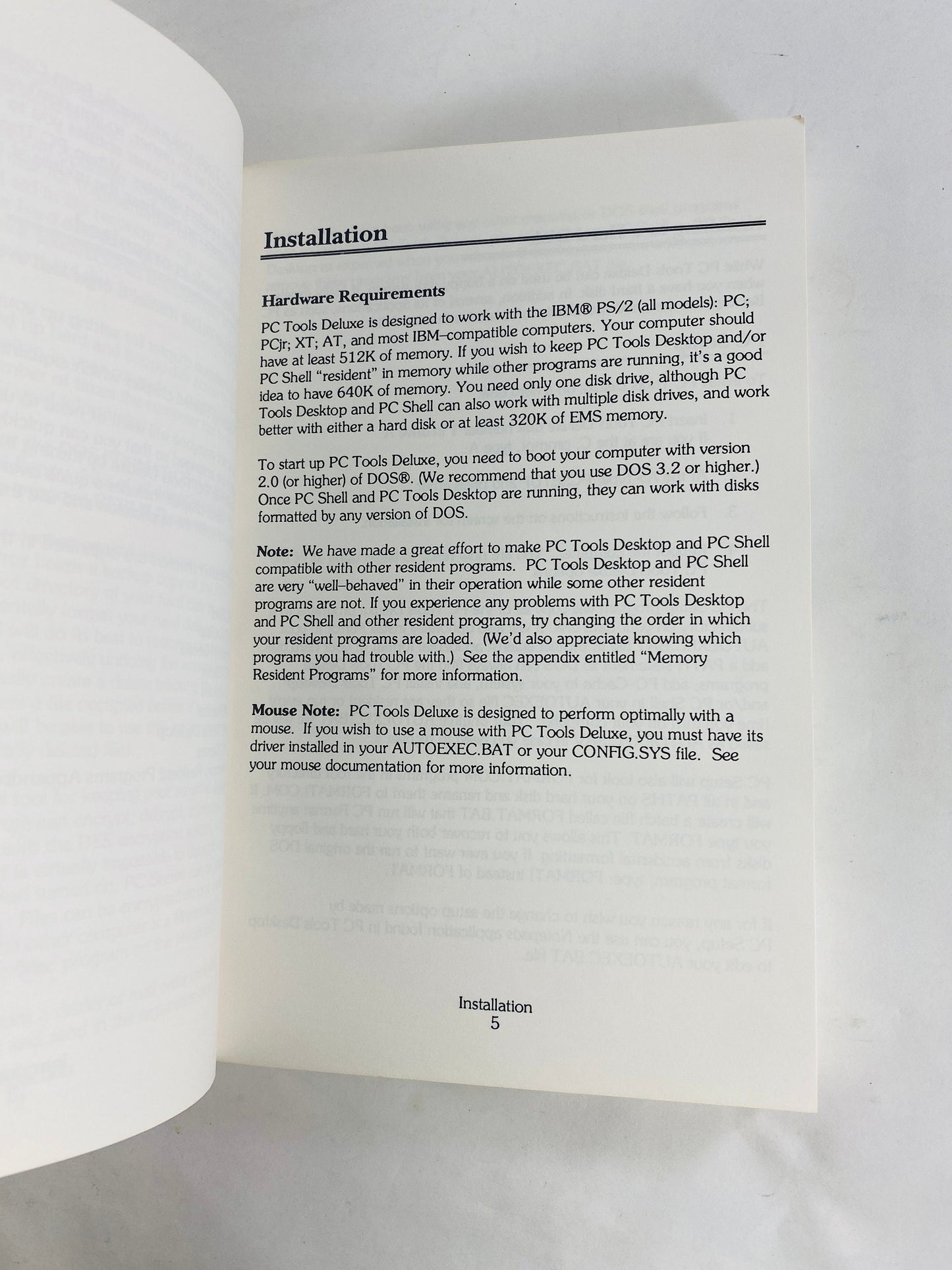 PC Tools Deluxe vintage paperback book version 5 by Central Point Software Word Perfect IBM PS/2