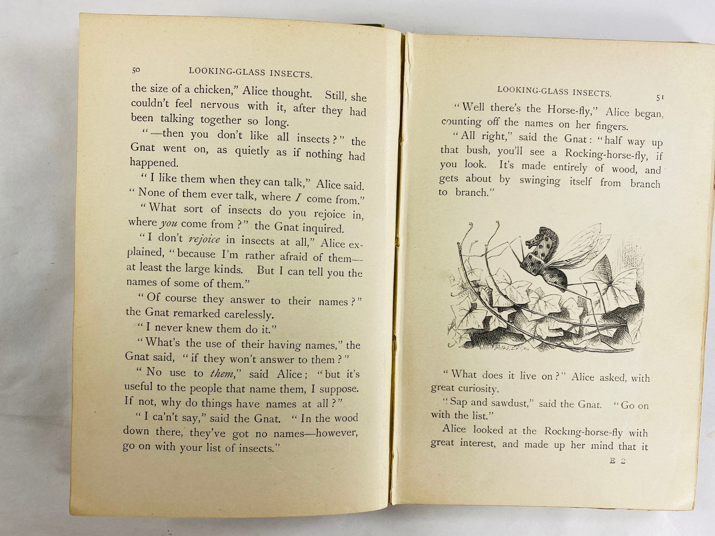 RARE 1890 Through the Looking-Glass by Lewis Carroll FIRST Edition 18,000 print Tenniel Frontis Alice’s Adventures in Wonderland Macmillan
